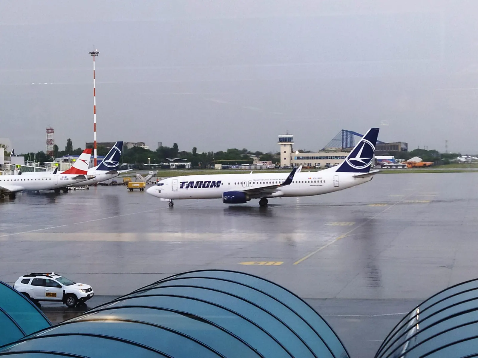 Tarom aircraft at Henri Coandă International Airport, Romania
