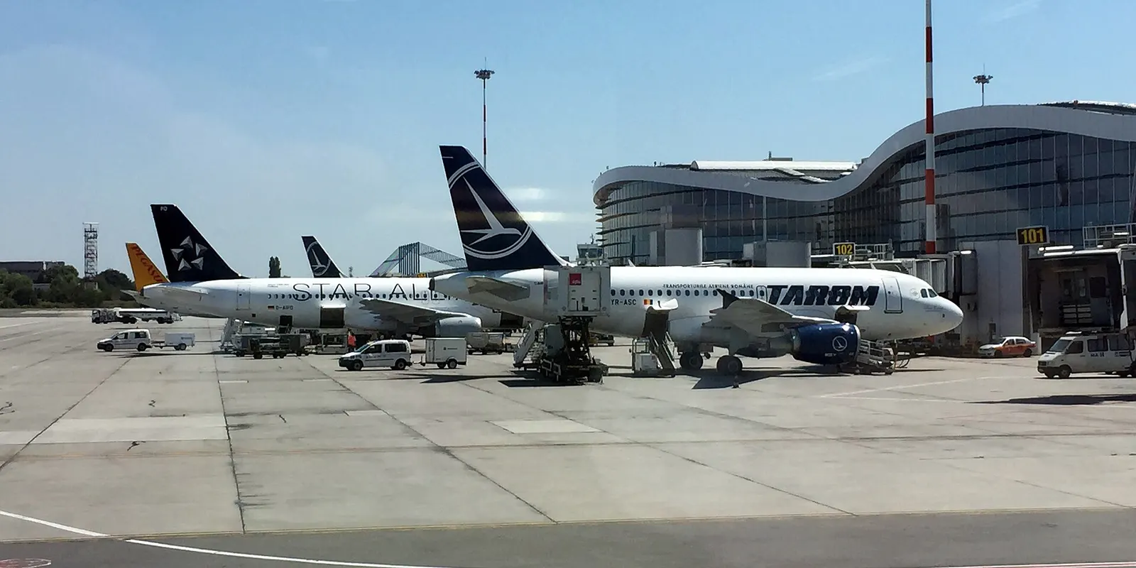 Aéroport à Bucarest en 2015.