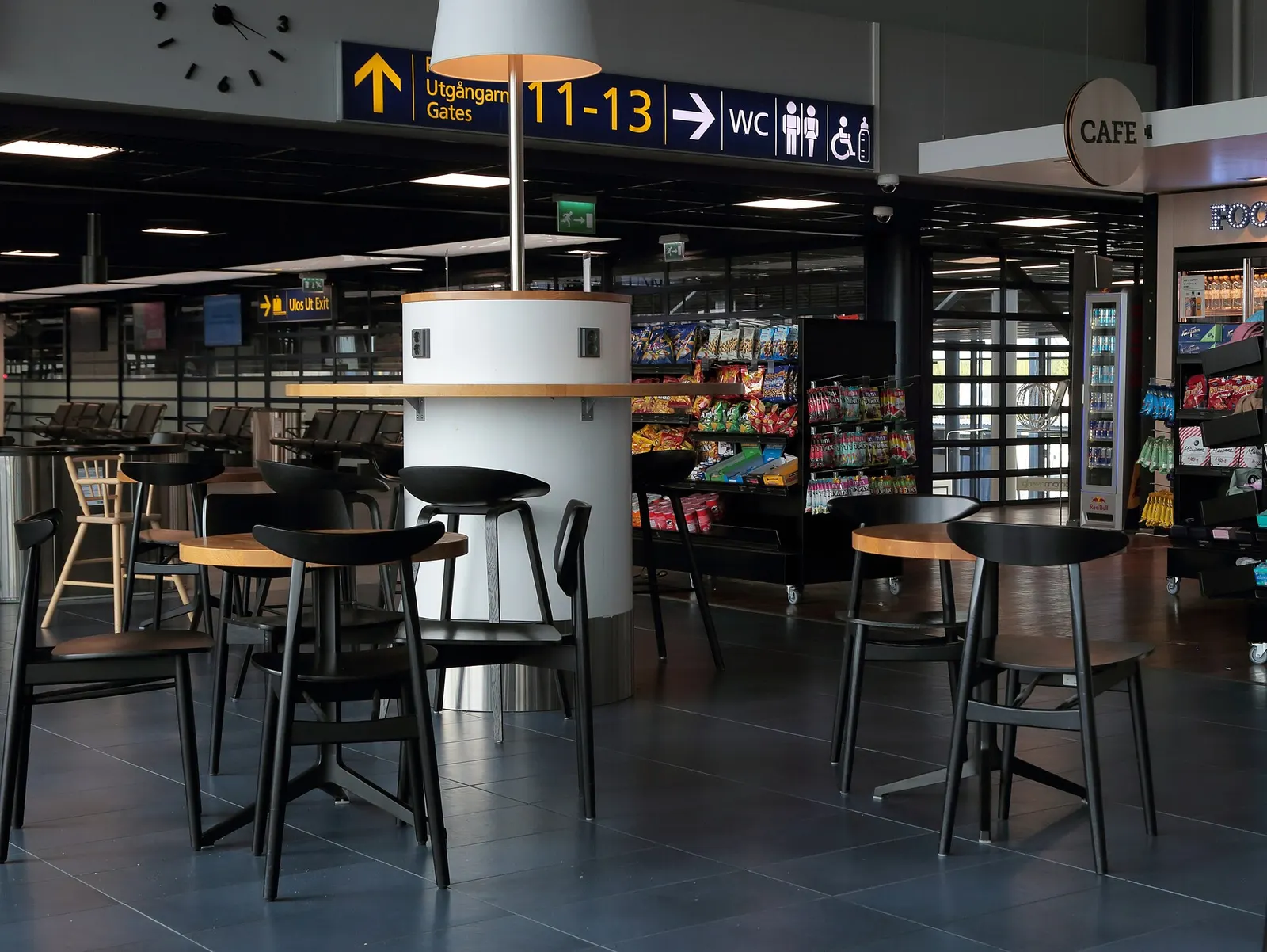 Interior of Oulu Airport Terminal.