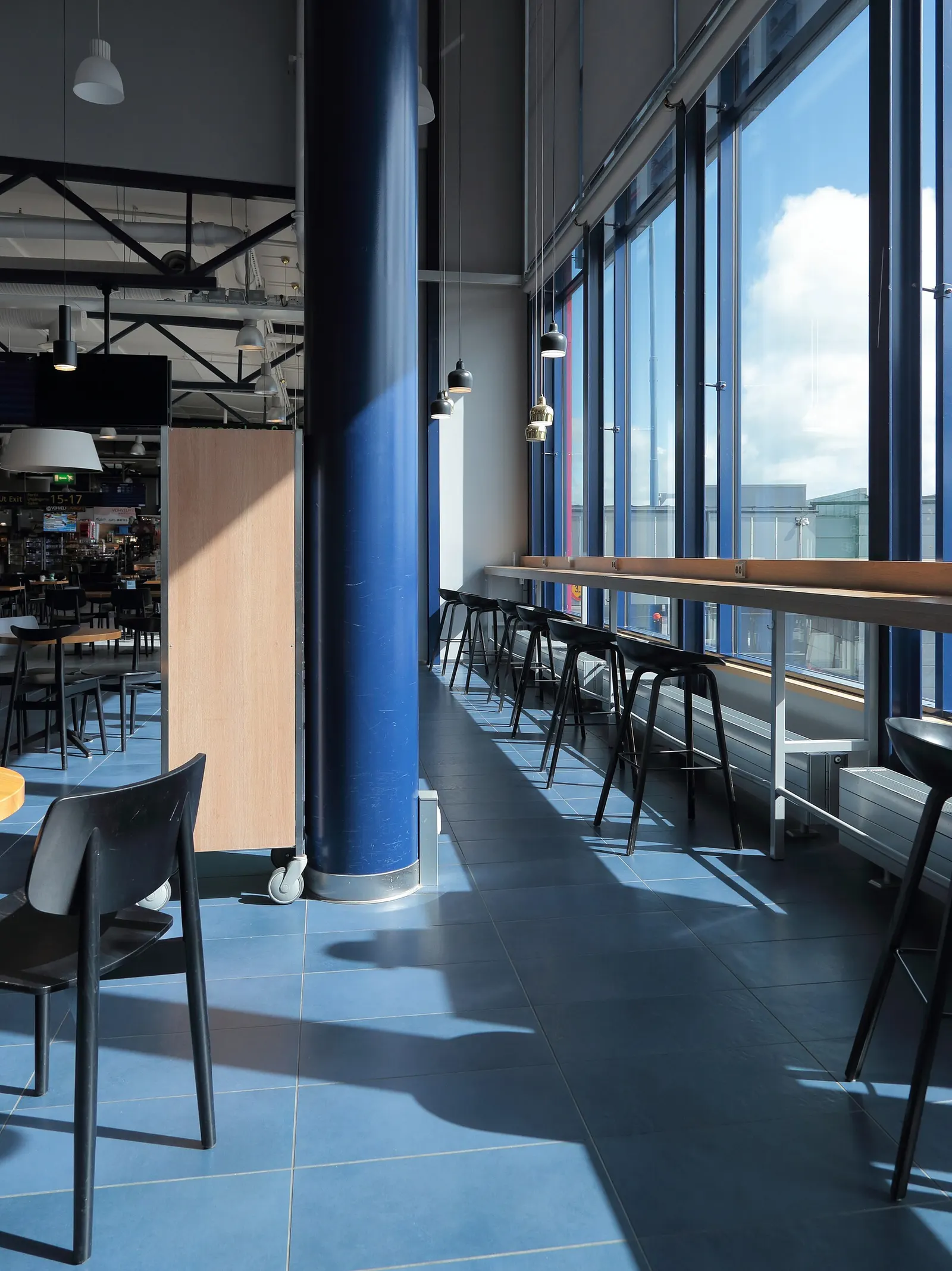 Interior of Oulu Airport Terminal.