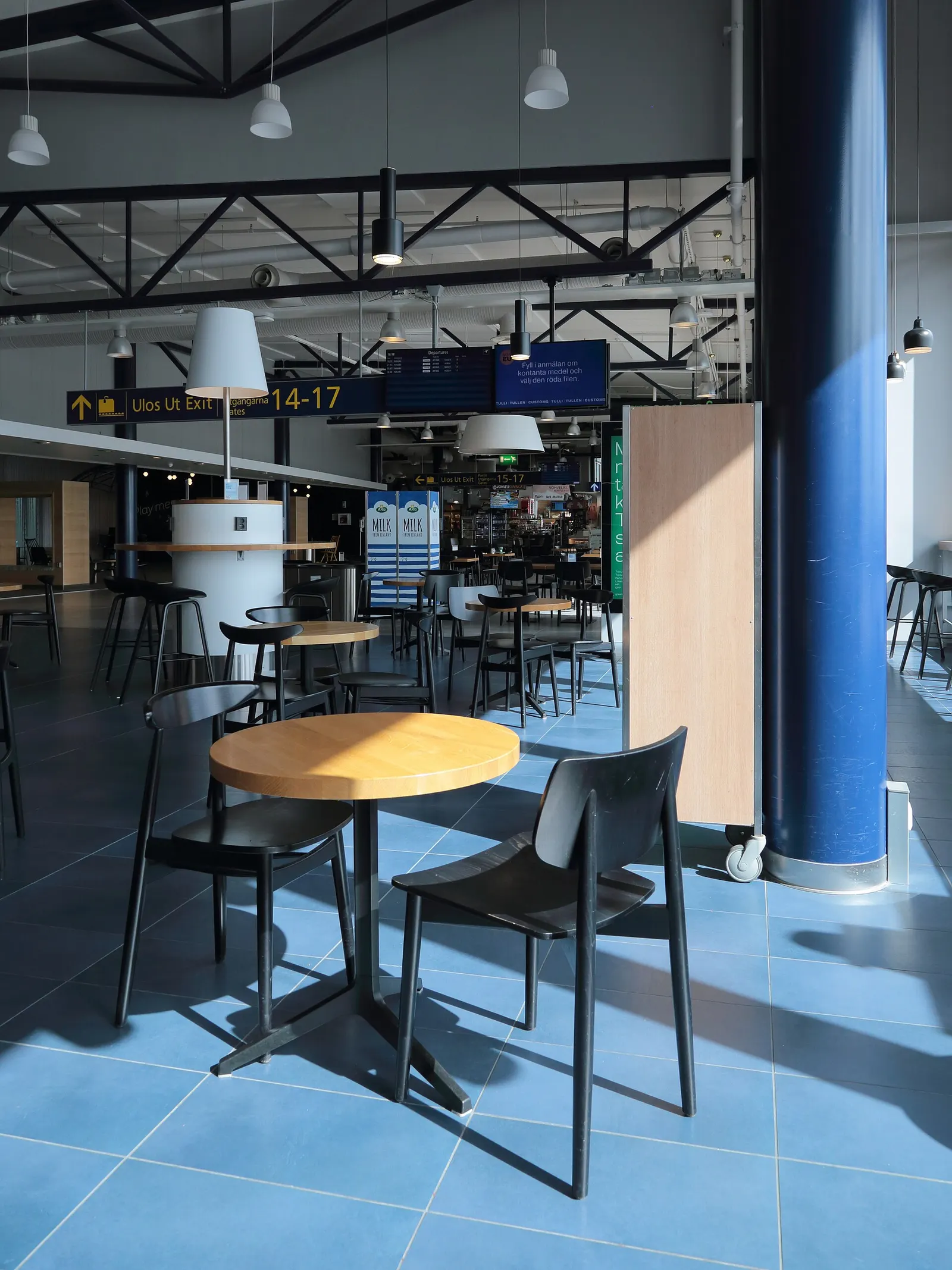 Interior of Oulu Airport Terminal.