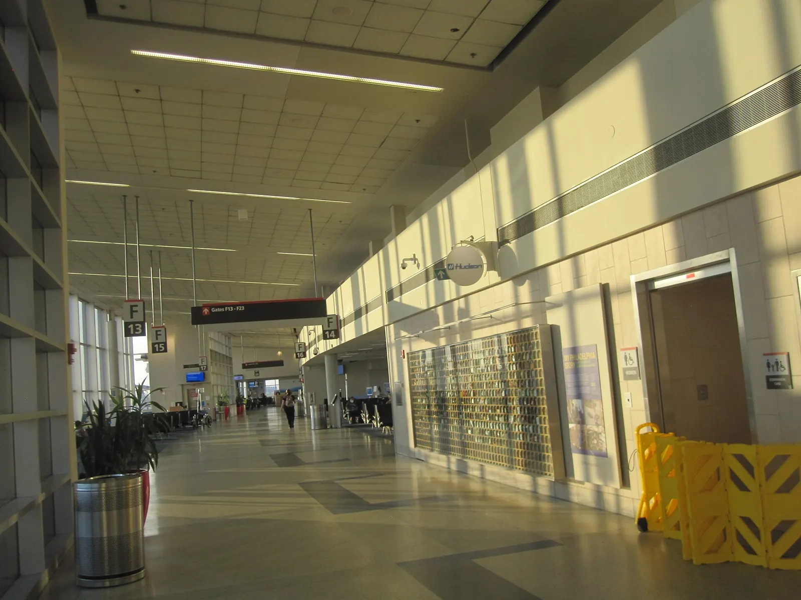 Philadelphia International Airport Terminal F at Dawn in Philadelphia, Pennsylvania.