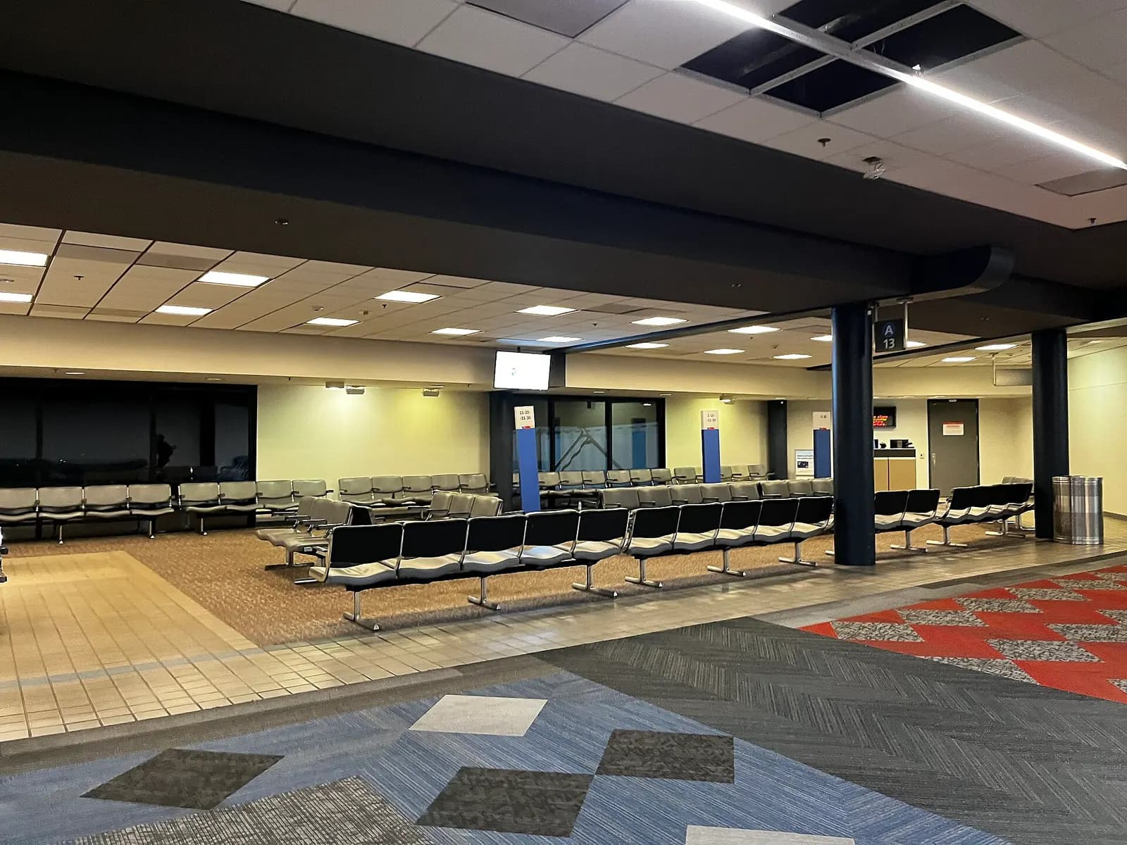 Boarding gate at Pittsburgh International Airport in July 2024