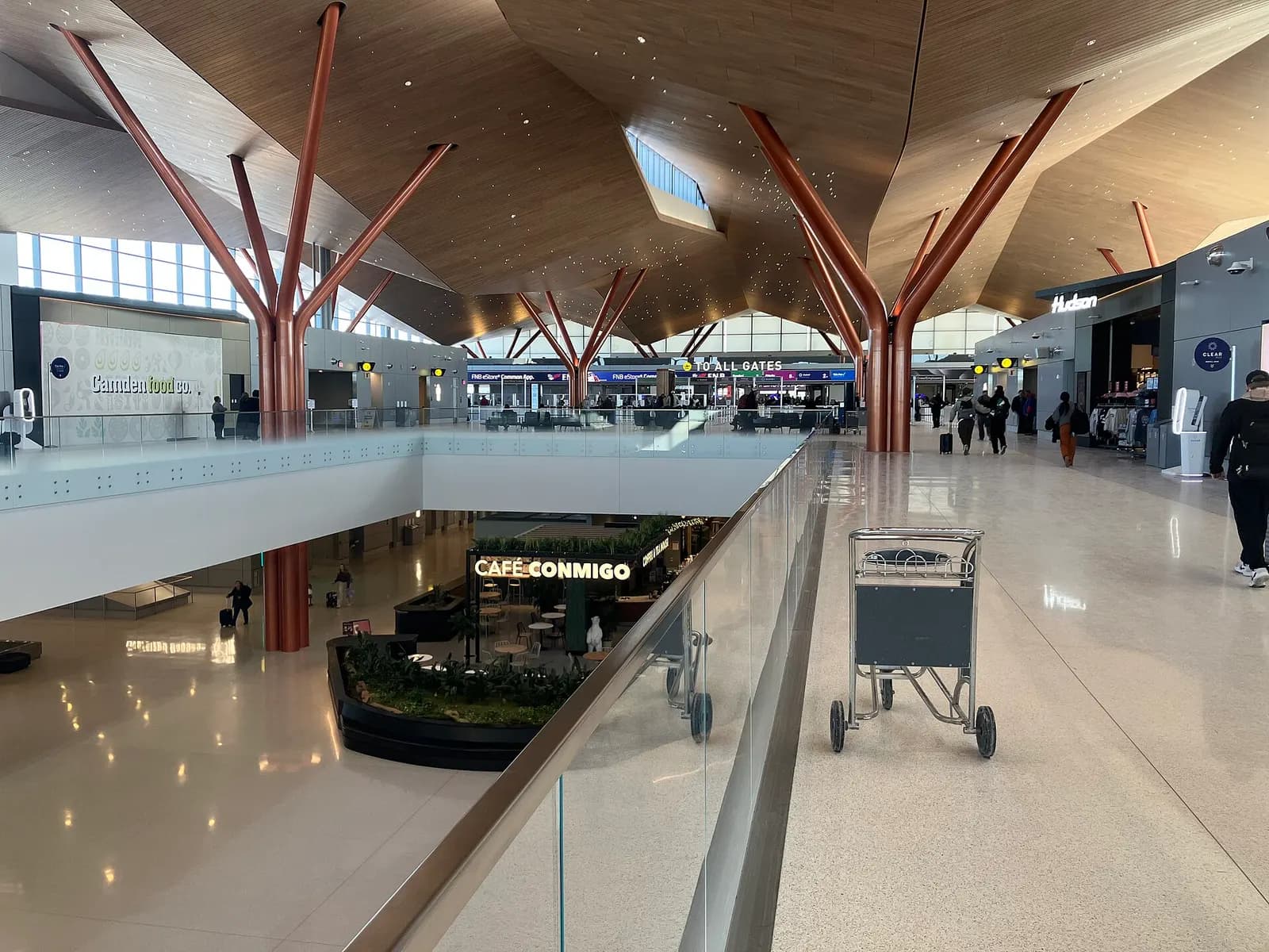 Right before TSA check