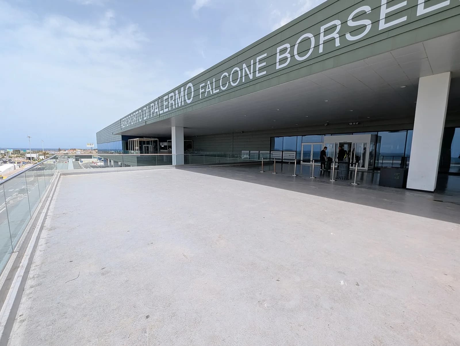 Exterior of Palermo Falcone–Borsellino Airport terminal