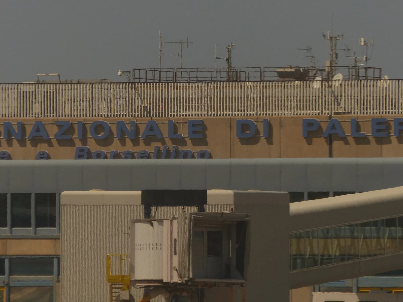 Airport road sign for Palermo Falcone Borsellino
