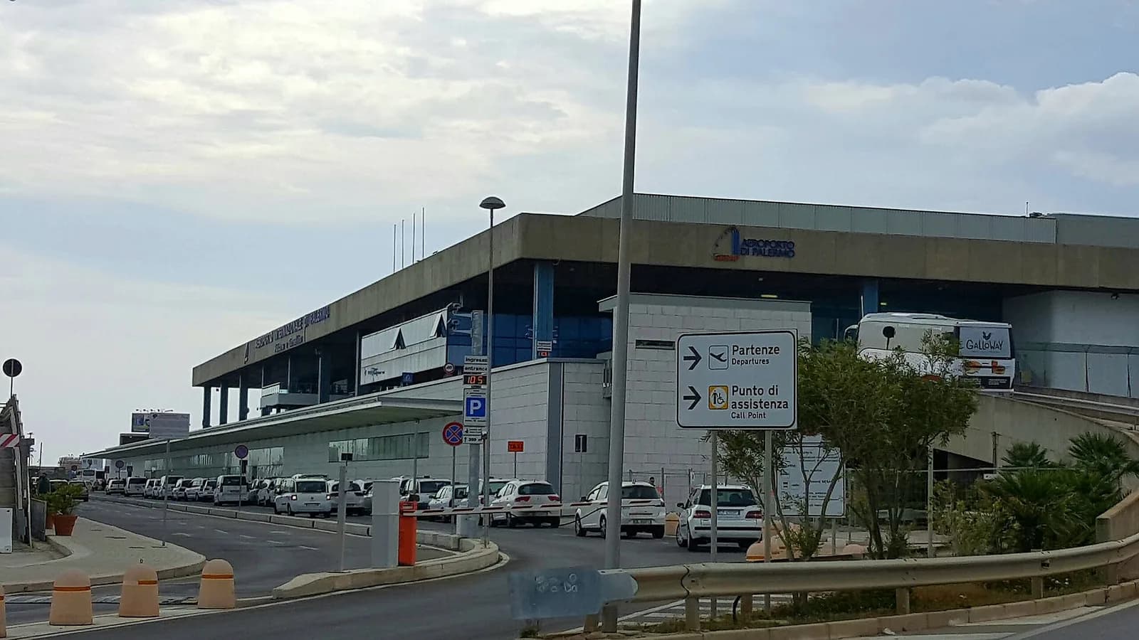Entrance to Palermo Punta Raisi Airport