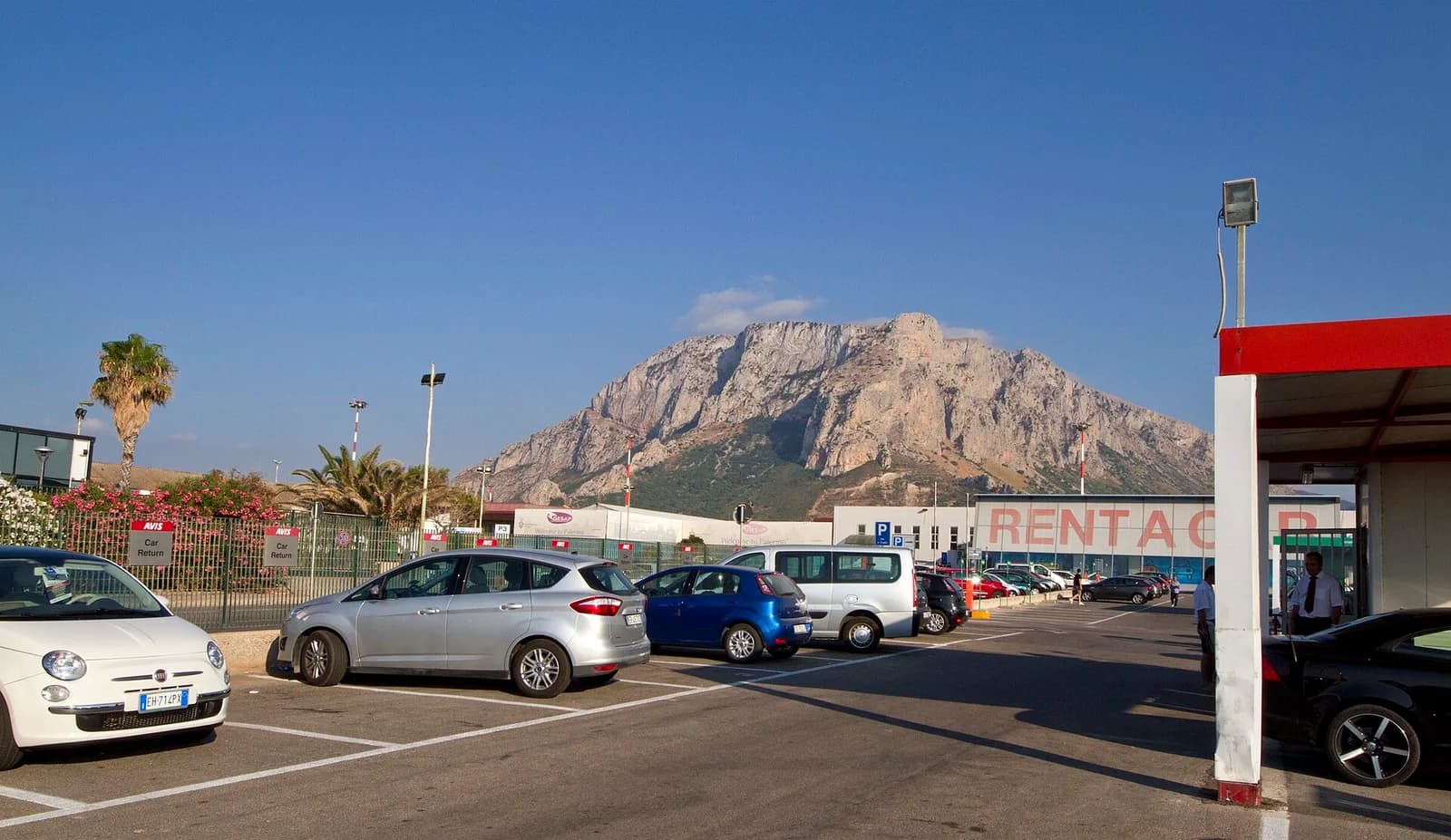 Wide view of Punta Raisi / Palermo Airport area