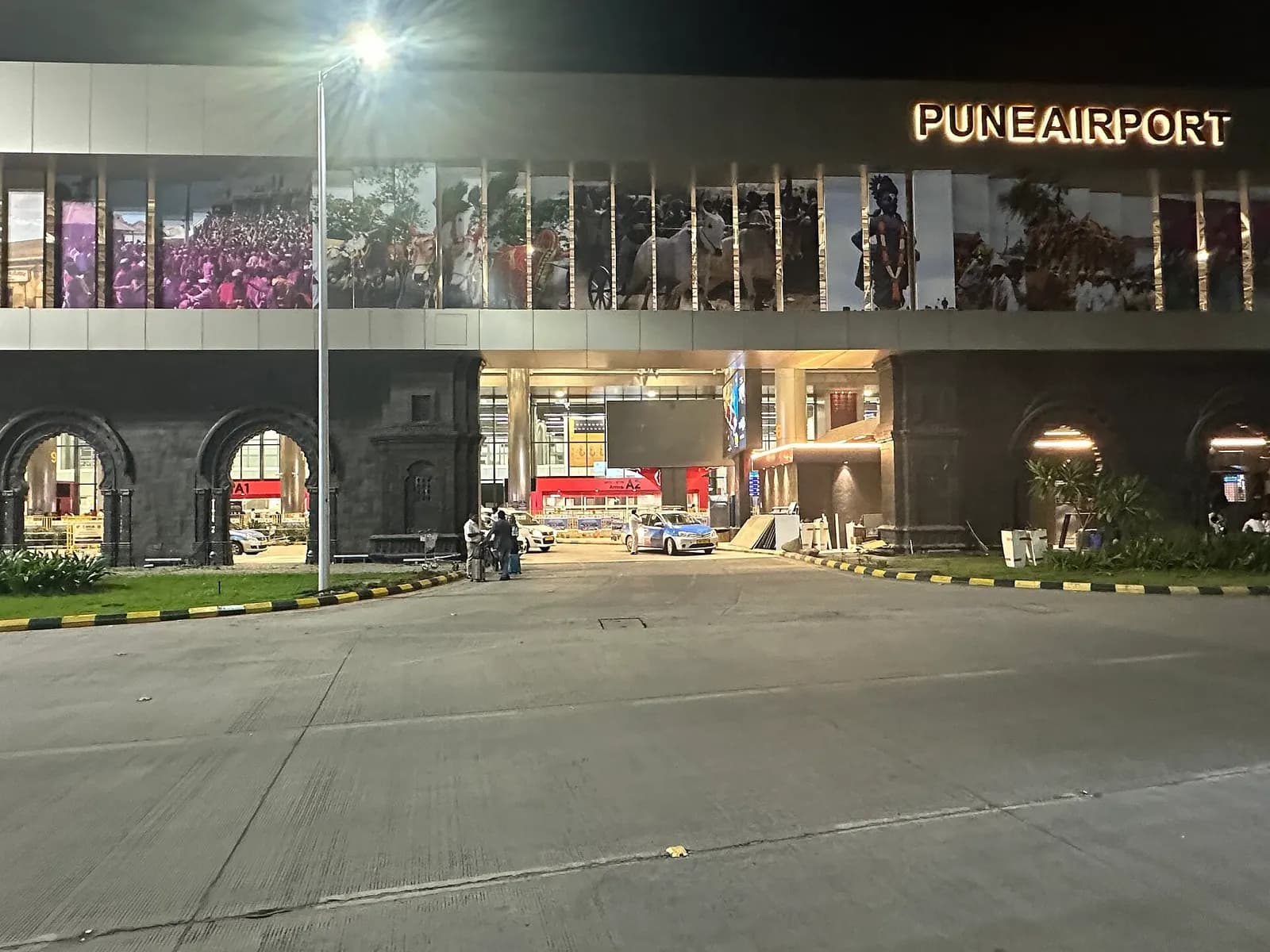 Front view of New Terminal of Pune Airport Lohegoan in 2025