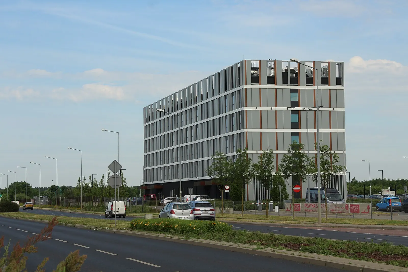 Airport hotel building at Poznań–Ławica