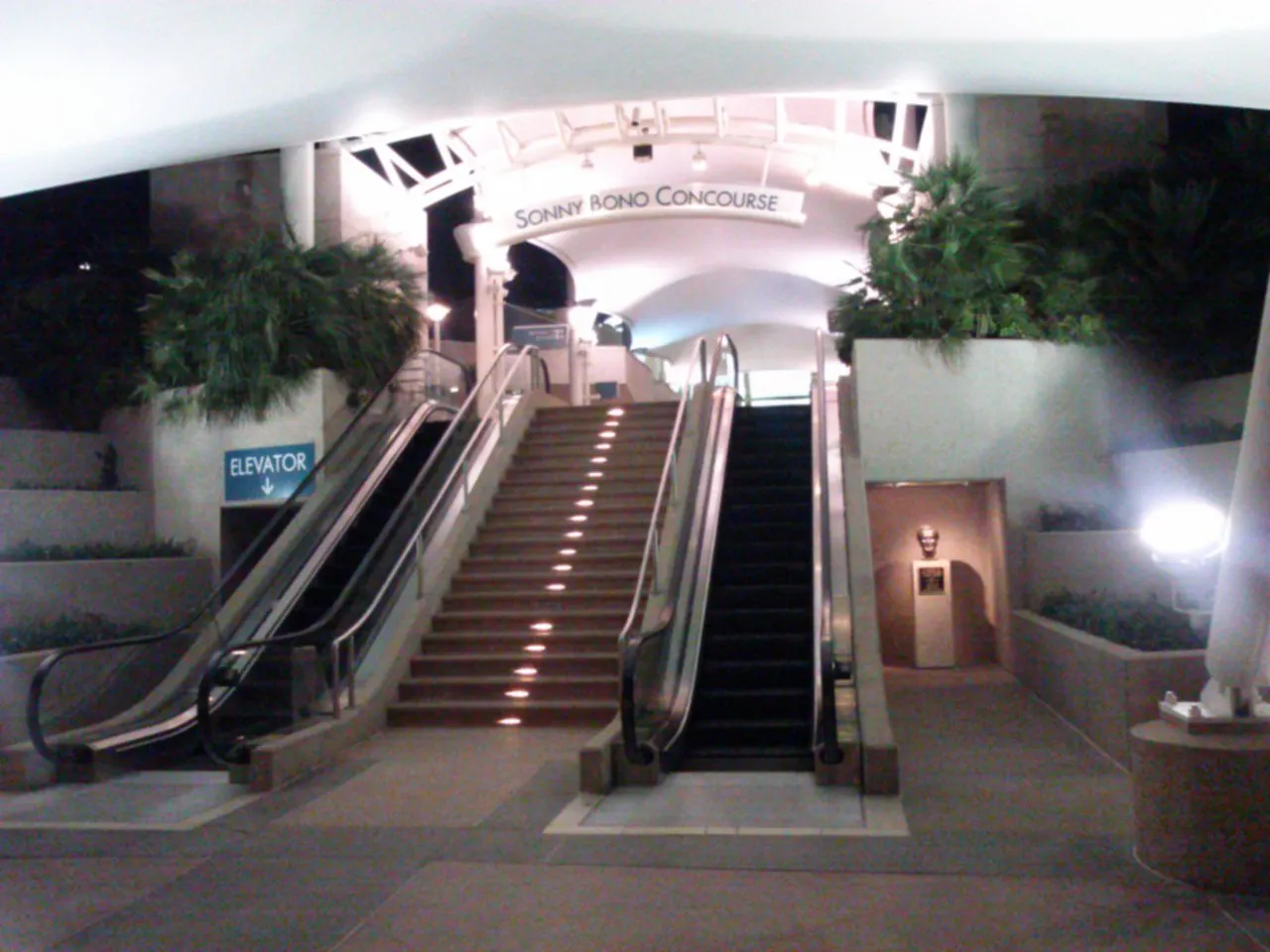 Interior of the Sonny Bono Concourse at Palm Springs Airport in November 2013.