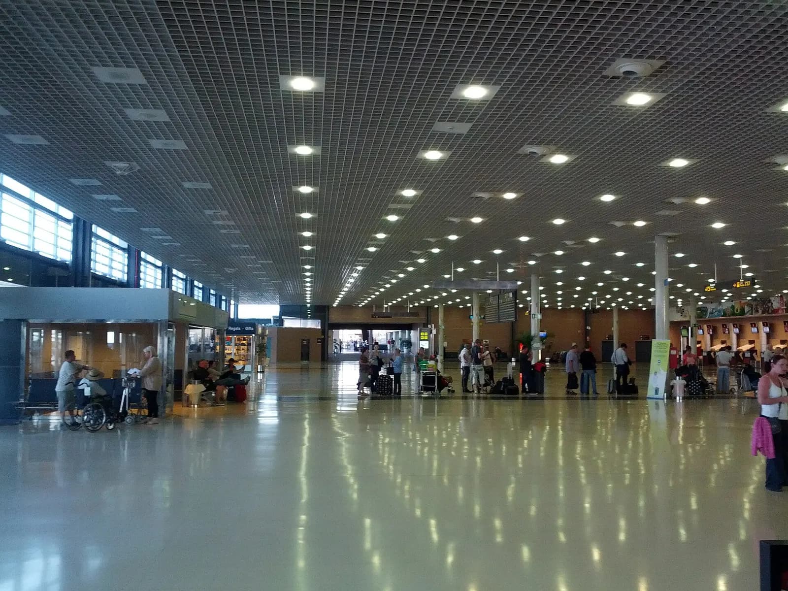 Reus Airport - interior of a terminal.