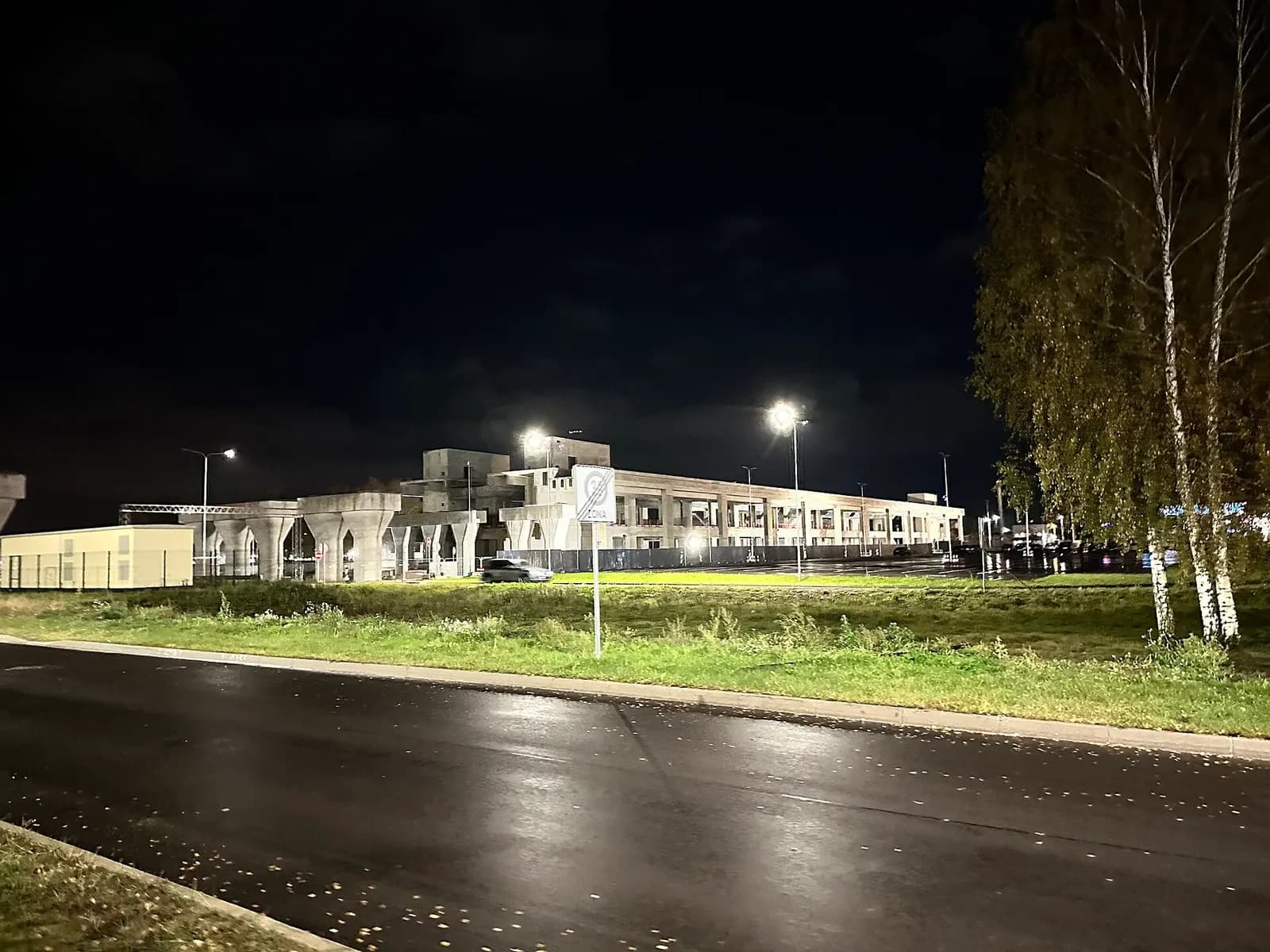 Rail Baltica Riga Airport train station construction, October 2024