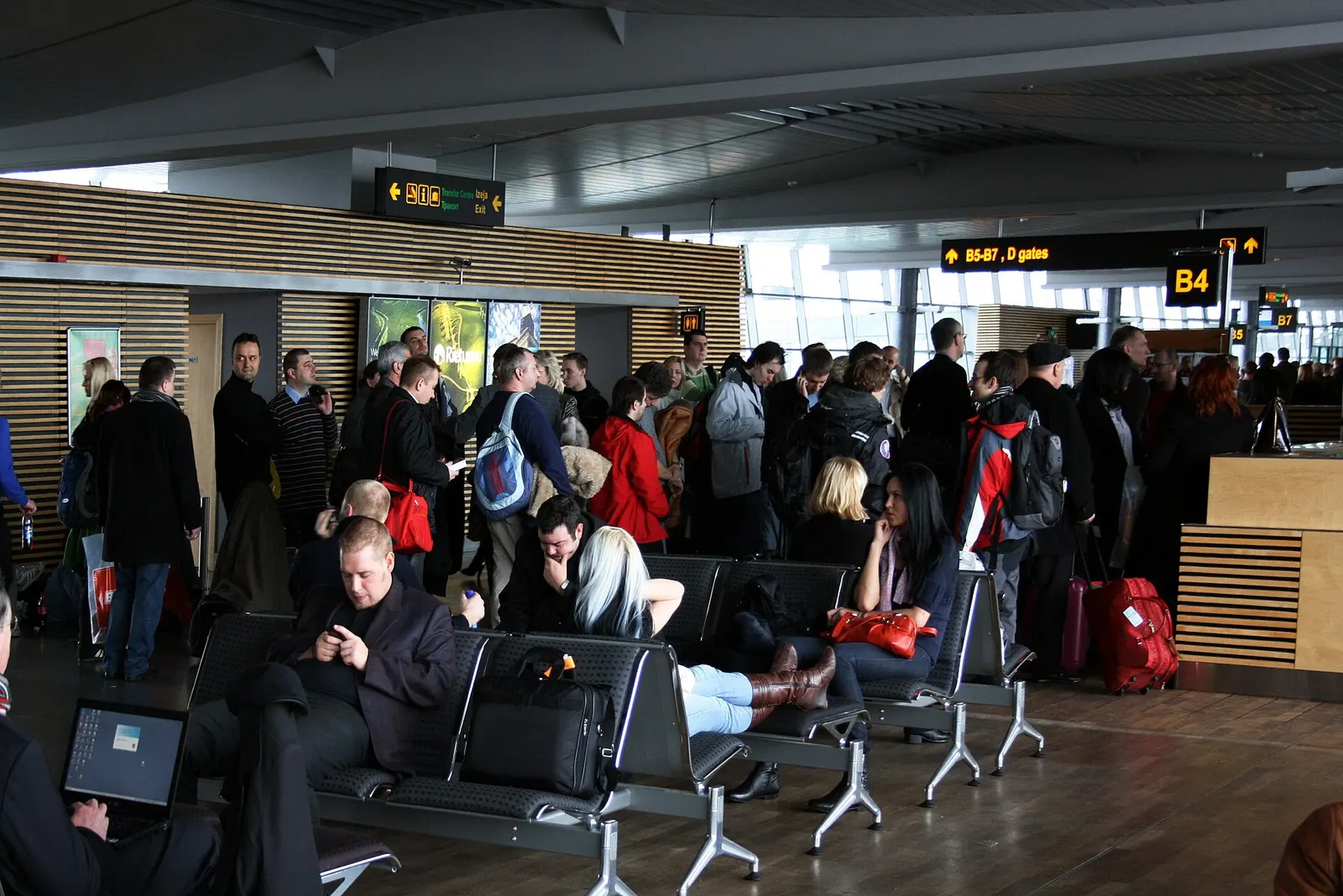 Gate area at Riga Airport