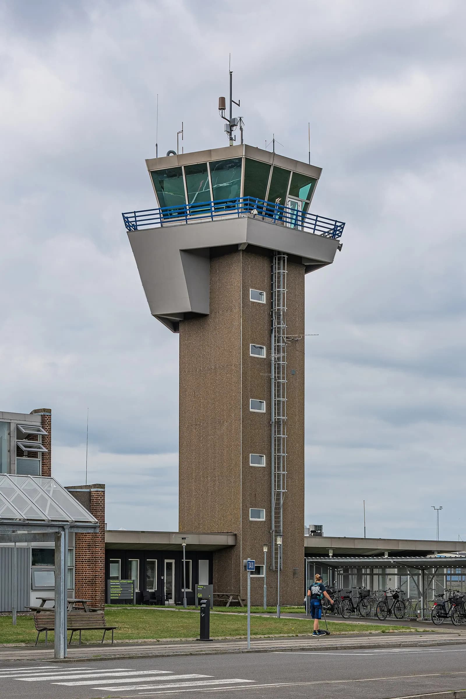 Bornholm Airport terminal exterior, July 2024
