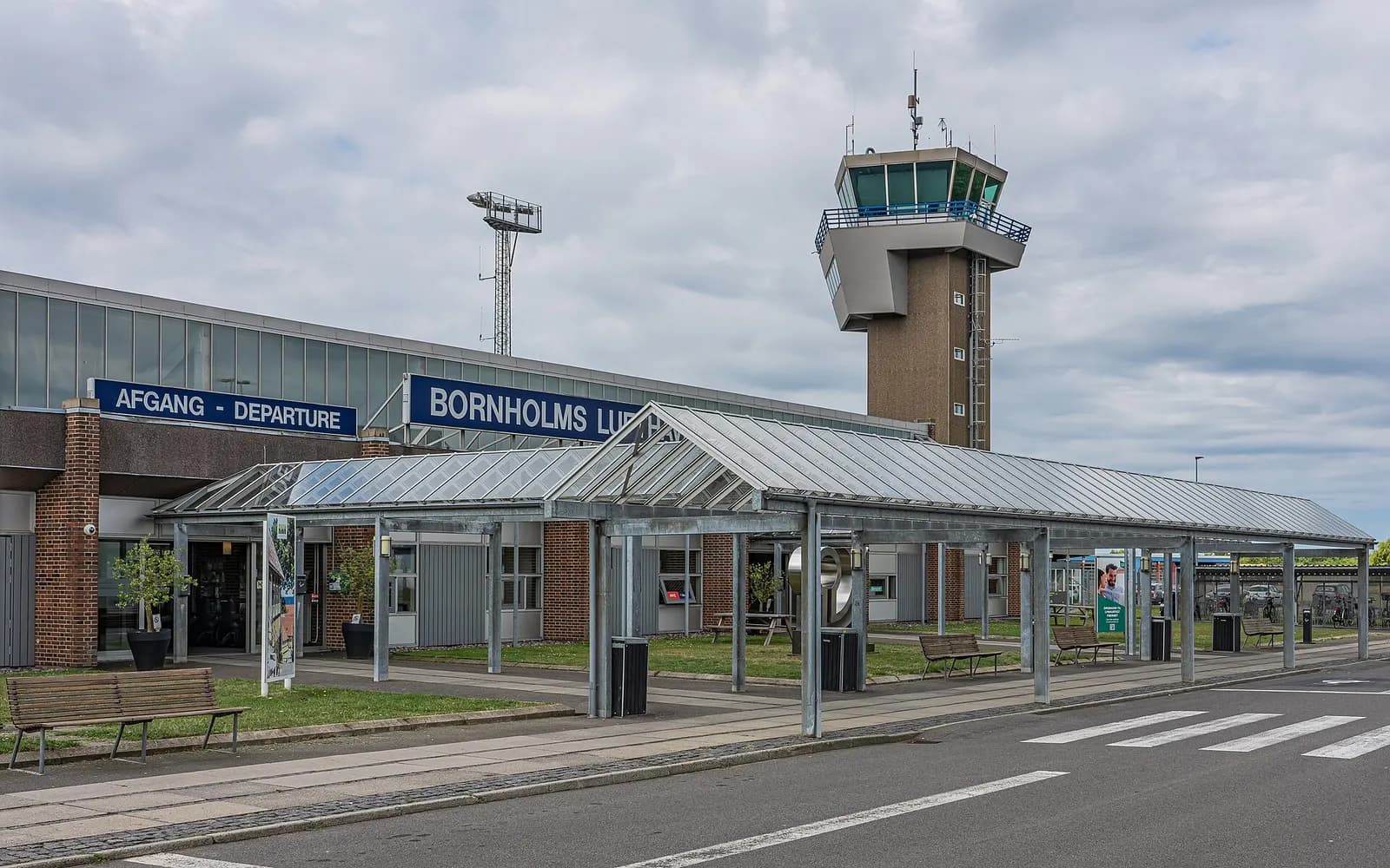 Bornholm Airport landside approach, July 2024