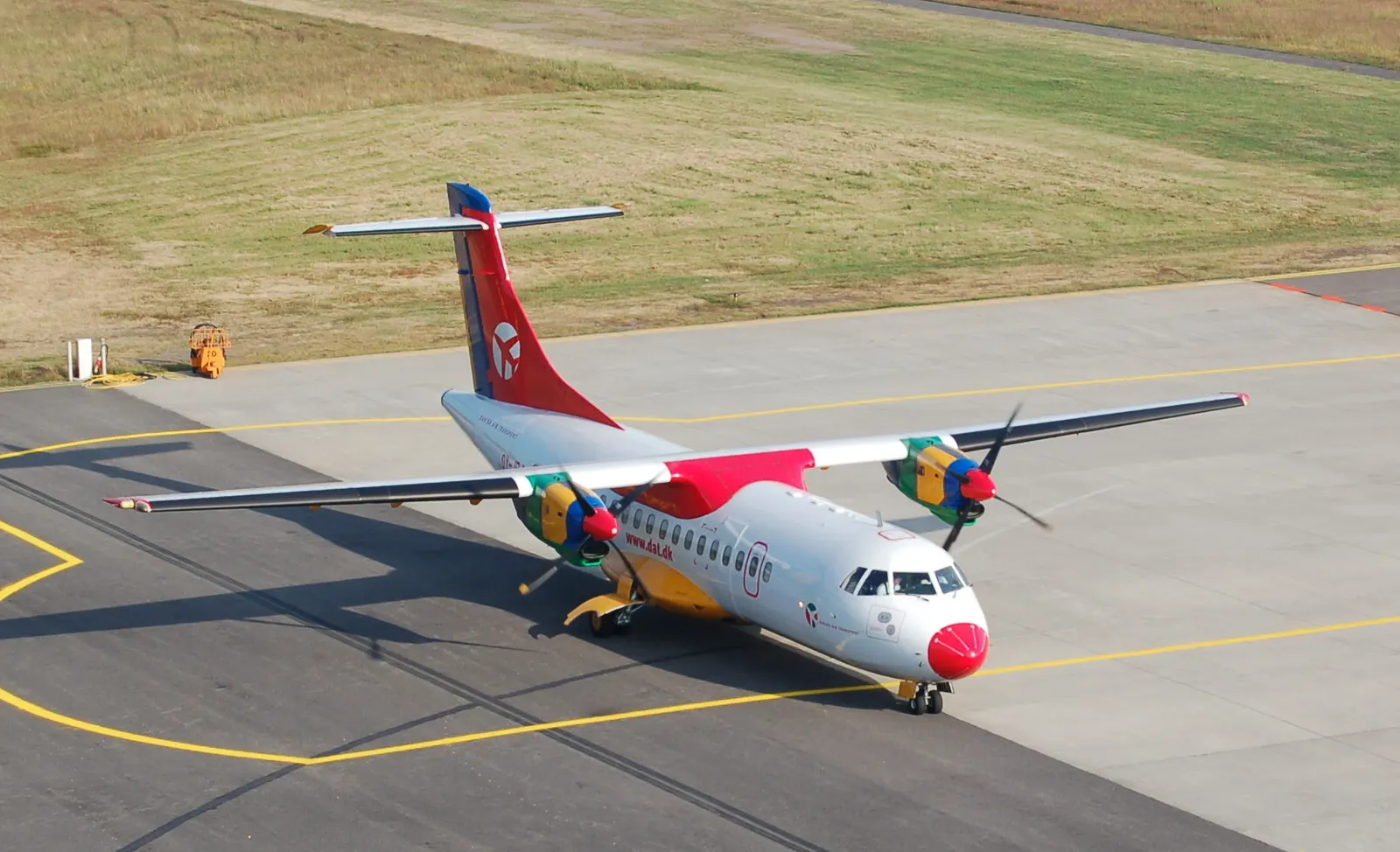 DAT ATR 42 on the apron at Bornholm Airport