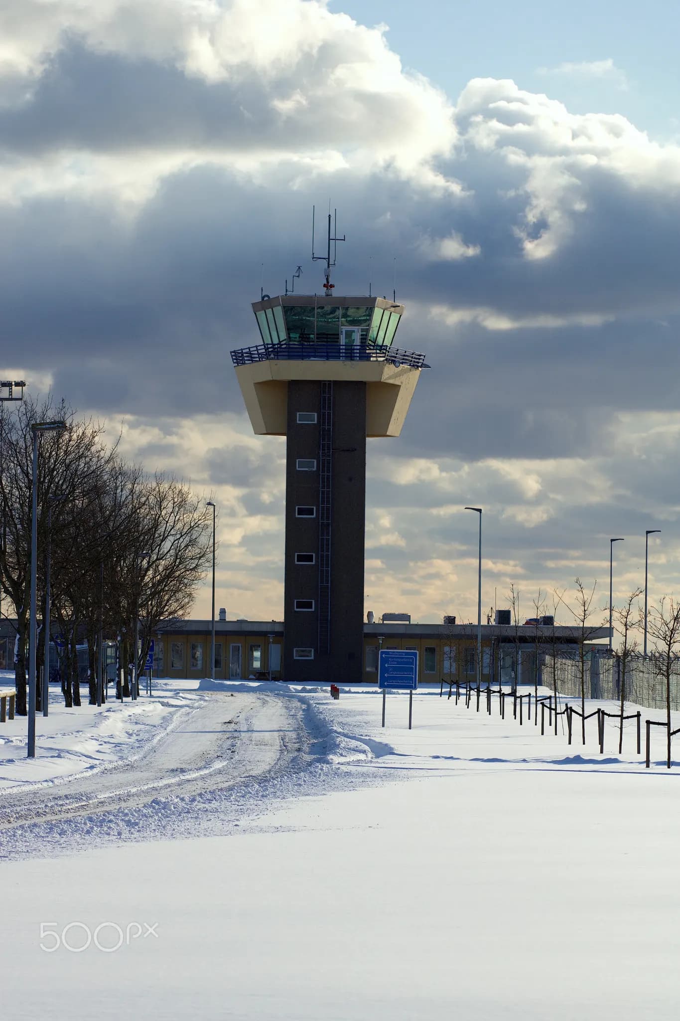 Control tower at Bornholm Airport, 2018