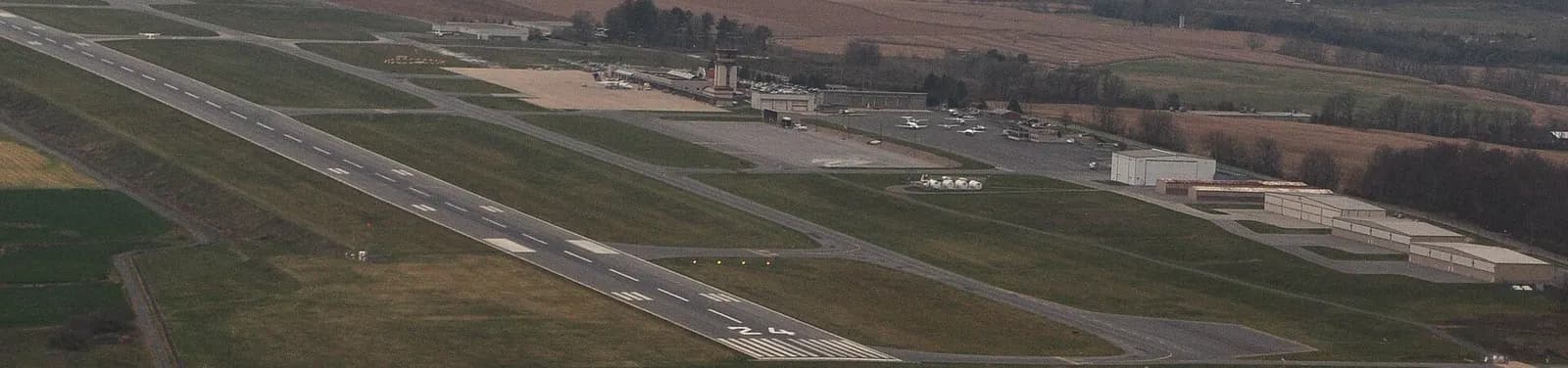Runway 24 at State College Regional Airport