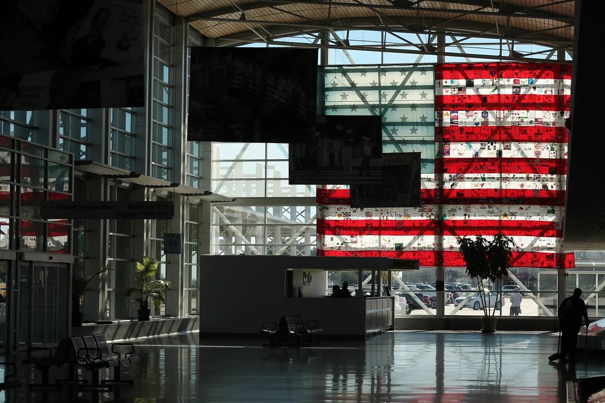 Historic 2014 ticketing hall at Shreveport Regional Airport