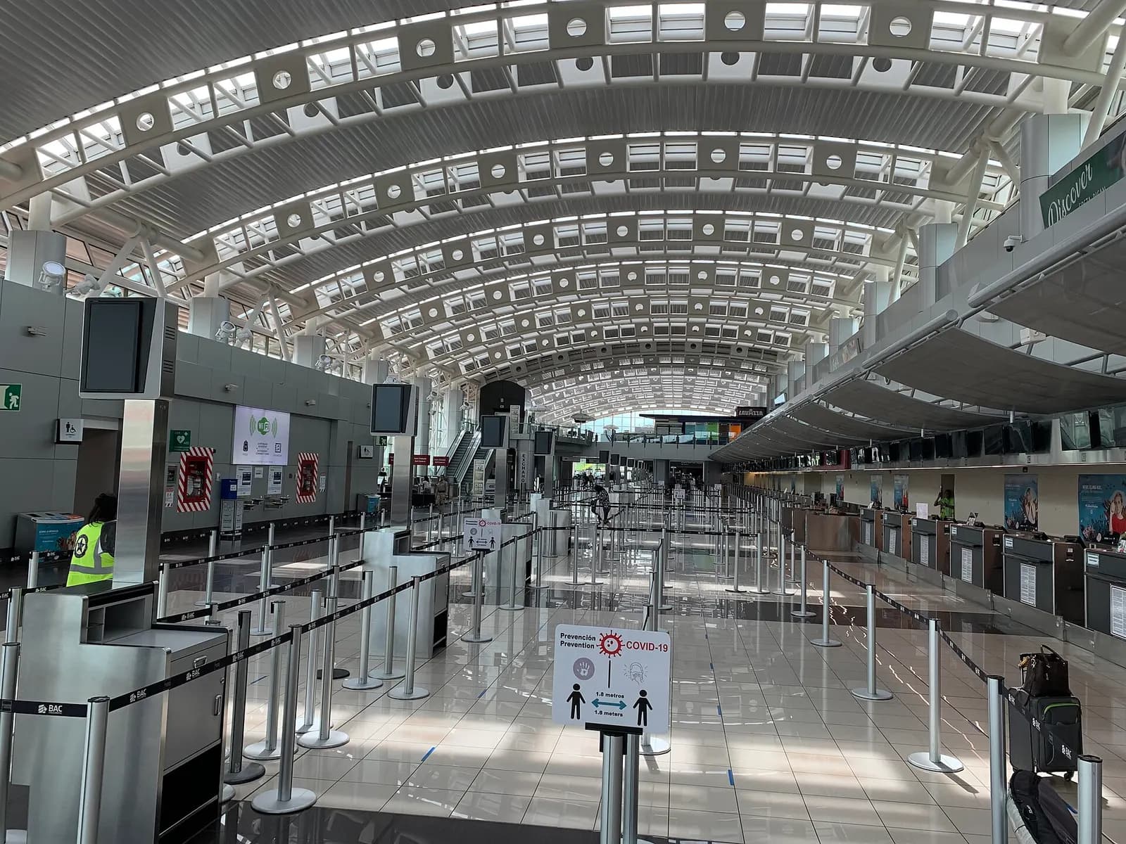 A deserted Terminal B at Juan Santamaría International Airport in San José, Costa Rica, on June 3, 2020.