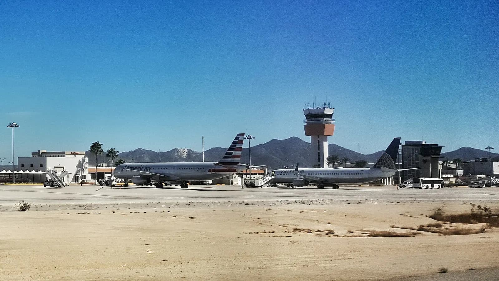 Los Cabos Airport Tower, view from tarmac
