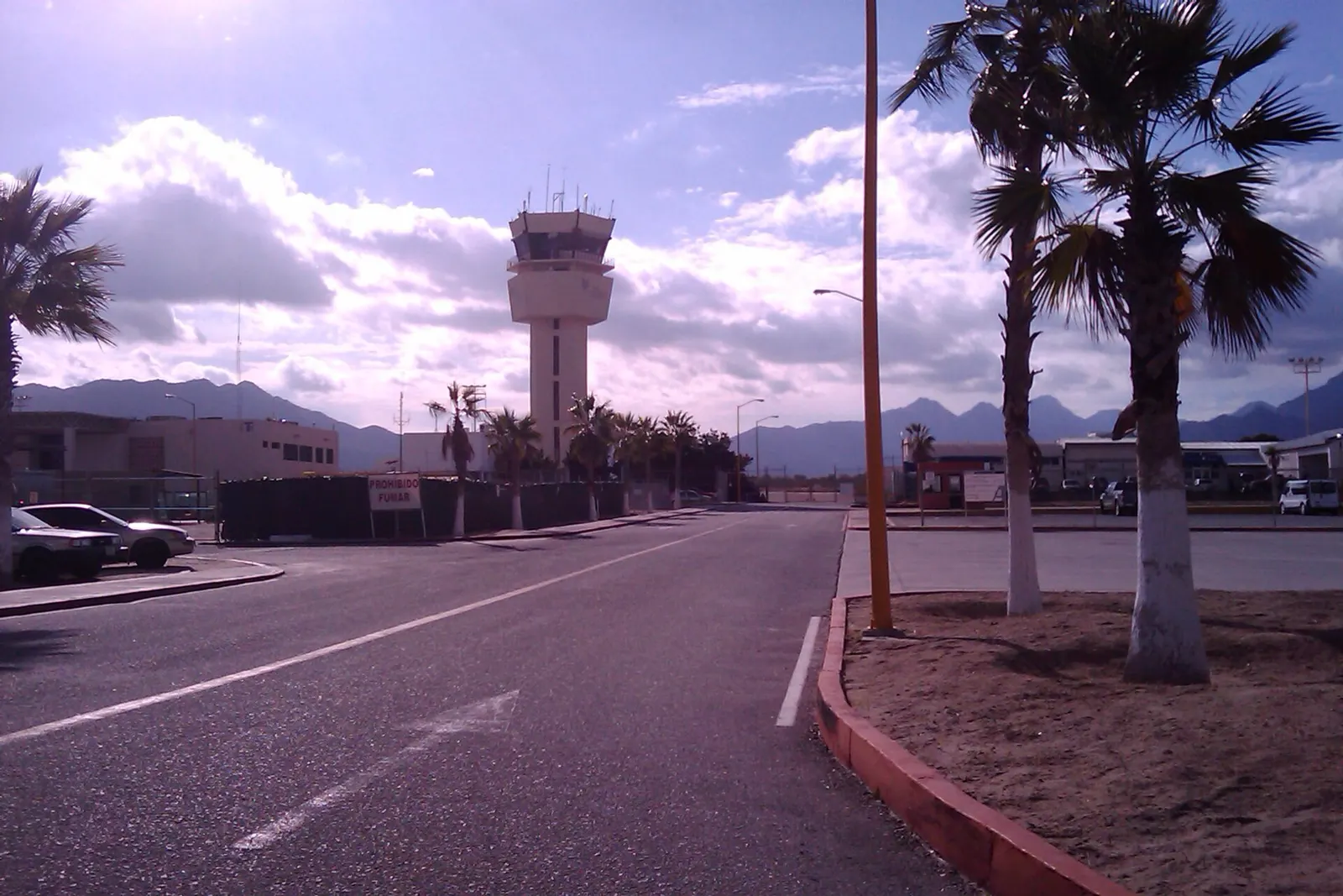 view of the control tower at Los Cabos International Airport