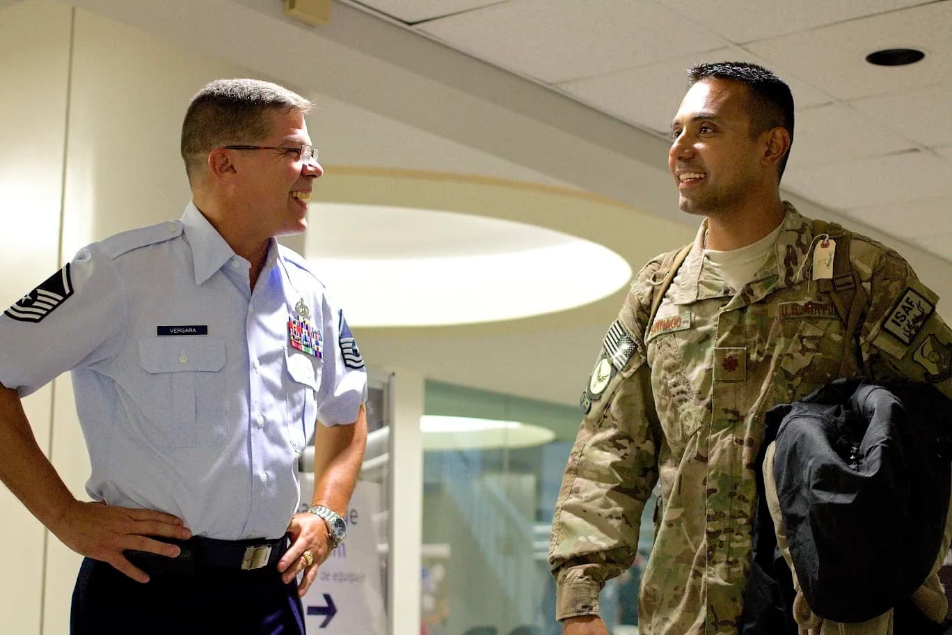 Airmen assigned to the 156th Maintenance Group, 156th Airlift Wing, Puerto Rico Air National Guard, returned home after being deployed in Kabul, Afghanistan over the past year. After a long flight that arrived Sunday night, the airmen received a heroes welcome at Luis Muñoz Marin Airport, Puerto Ric