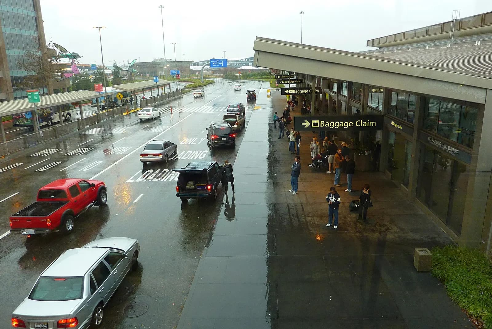 Terminal A on a wet day in December, 2009