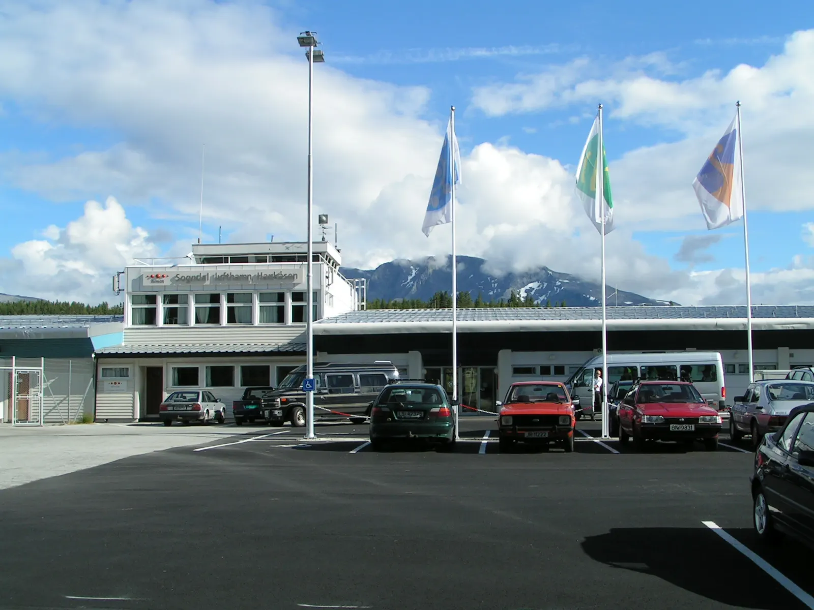 The terminal of the airport Sogndal lufthamn, Haukåsen in Sogn og Fjordane county in Norway.