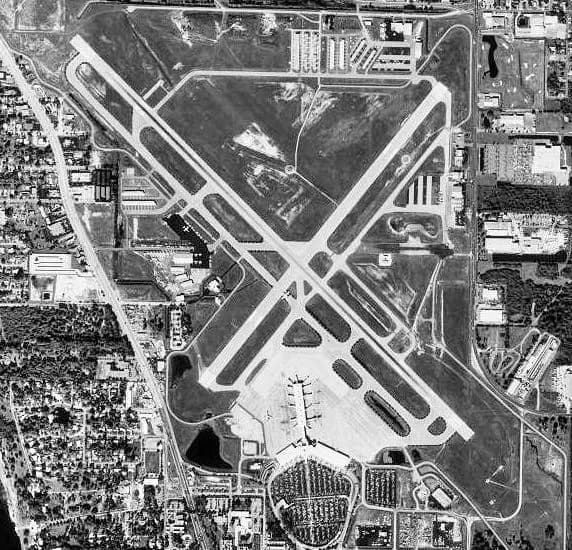 31 December 1998 USGS orthophoto of Sarasota–Bradenton International Airport