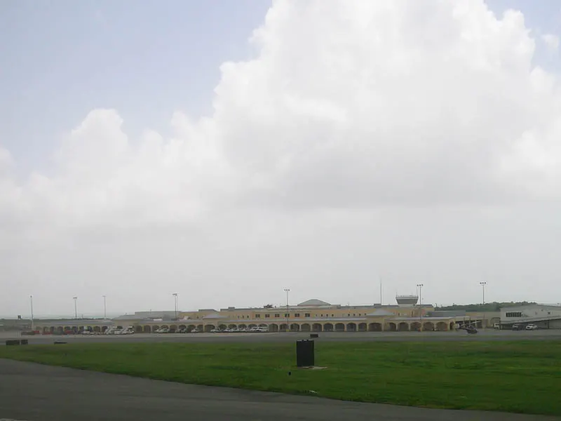 Airside view of Henry E. Rohlsen Airport on St. Croix