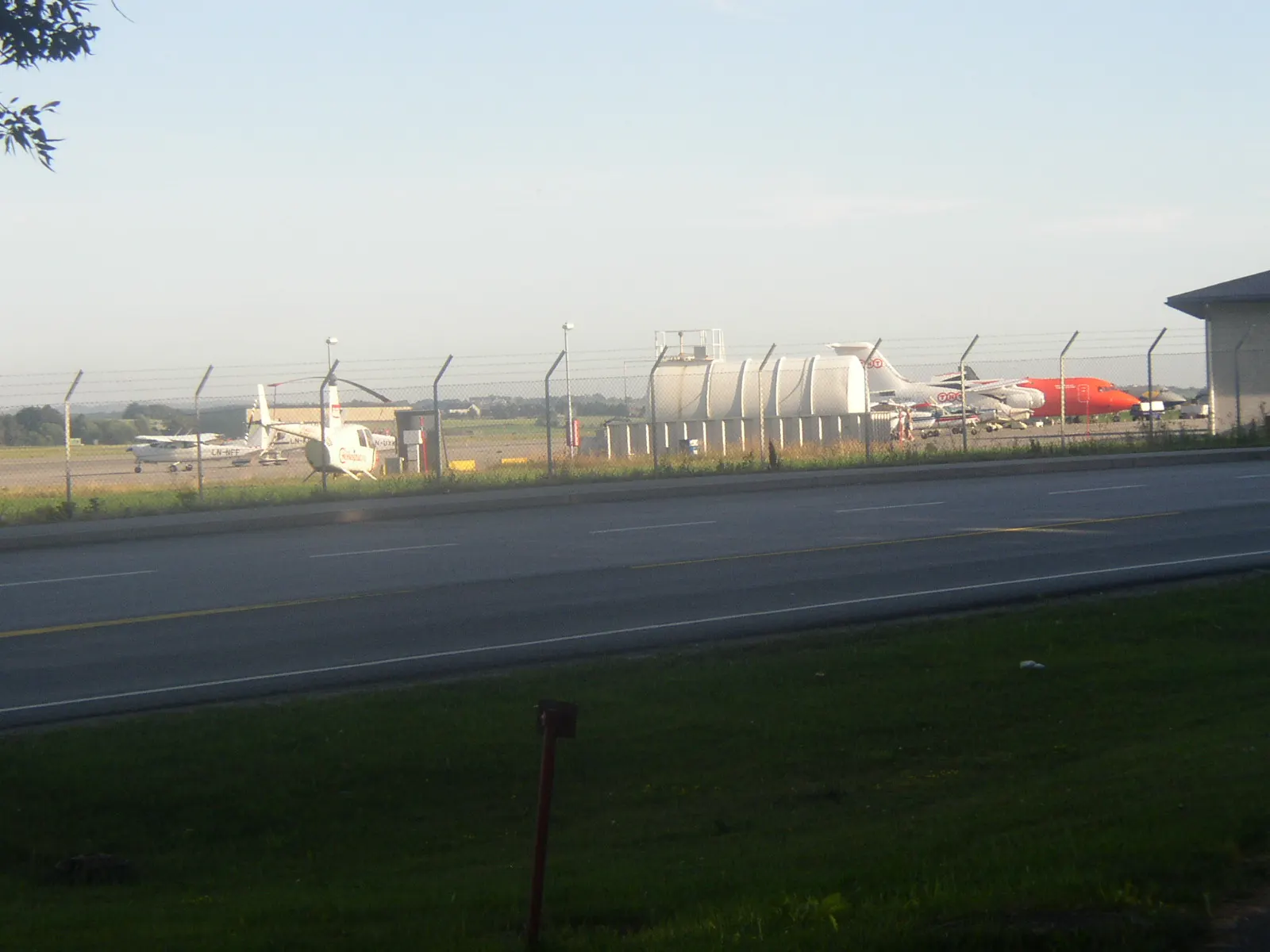 Stavanger-Sola Airport terminal and apron view