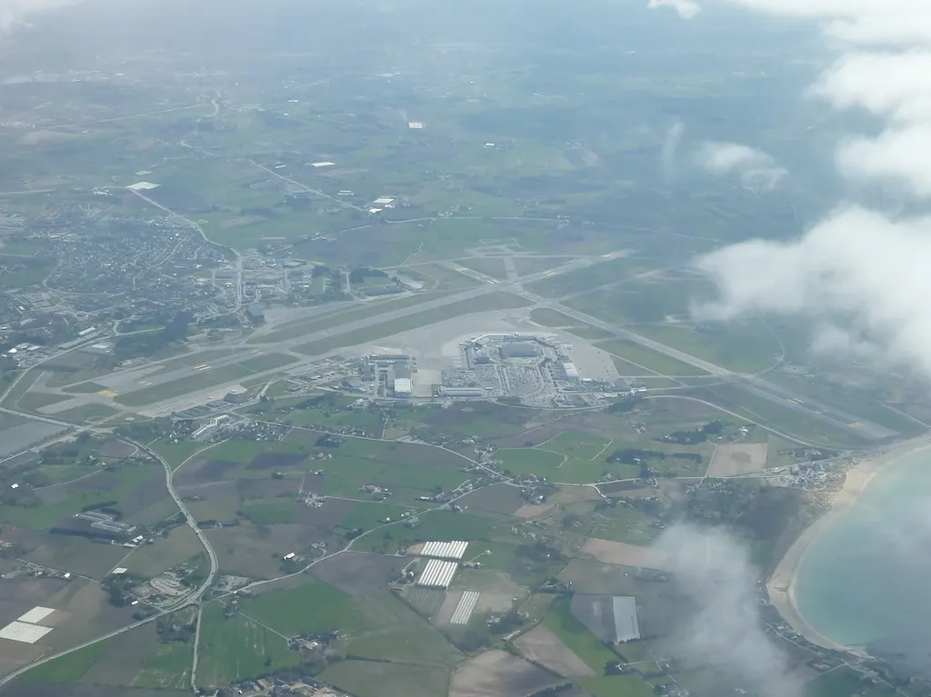 Aerial view of Stavanger Airport Sola (ENZV) in 2011