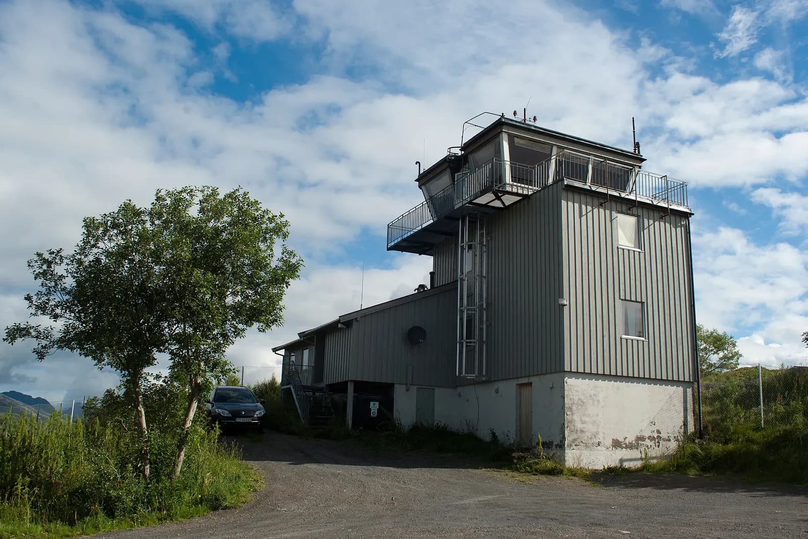 Svolvær Airport, Helle terminal and apron with control tower, Norway