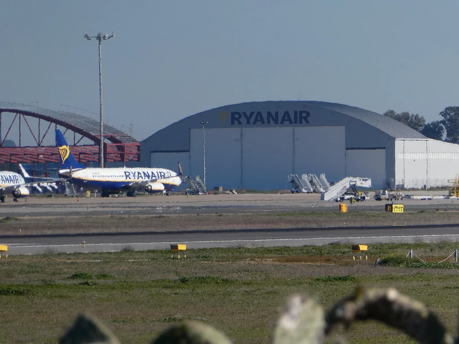 Seville Airport terminal exterior photographed in 2021.