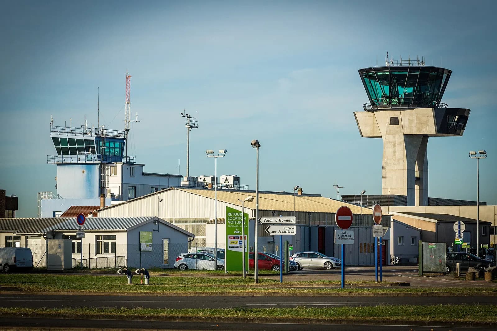 Control tower at Strasbourg-Entzheim Airport