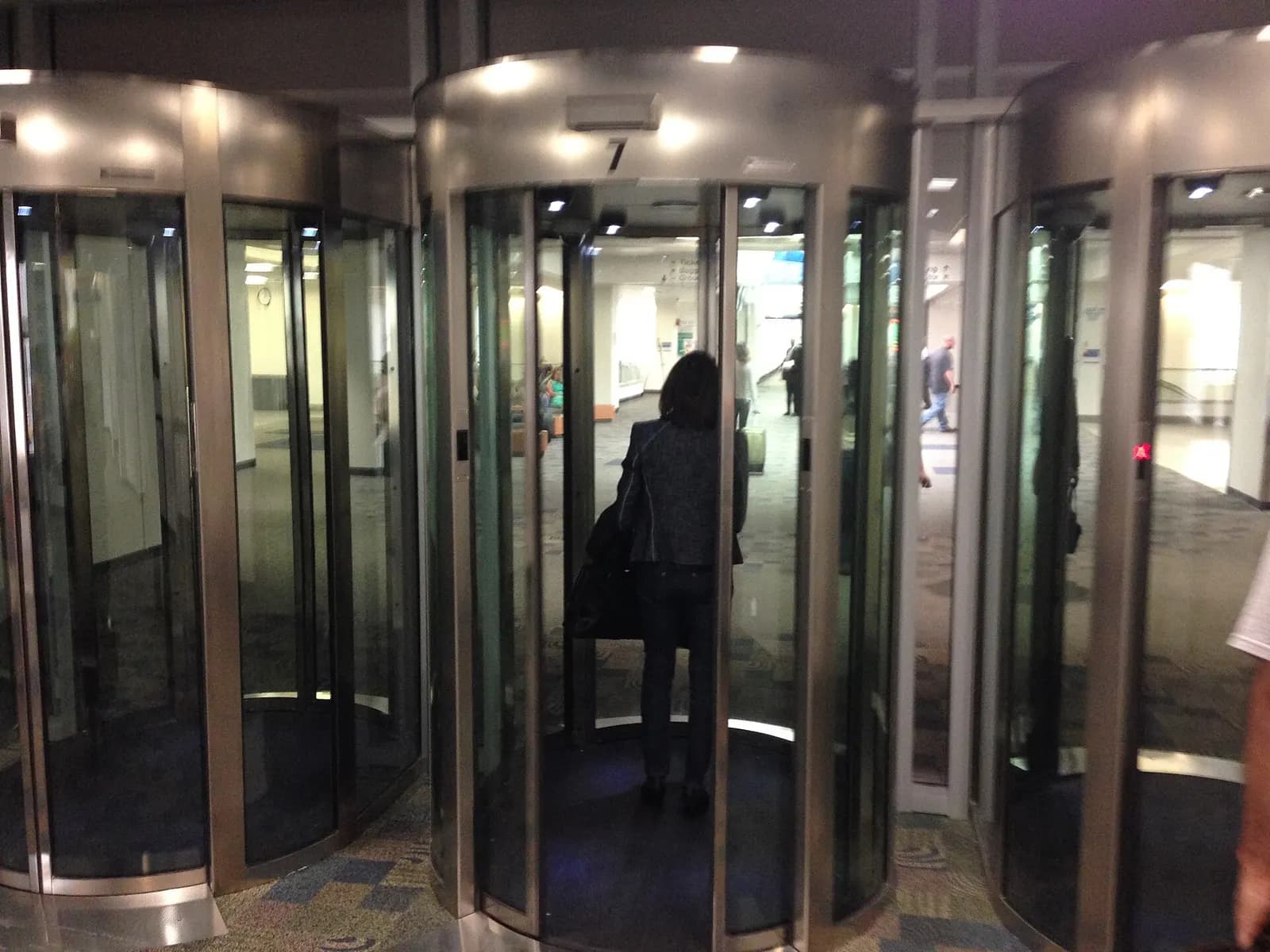 Exit portal on South Concourse A at Syracuse Hancock International Airport.