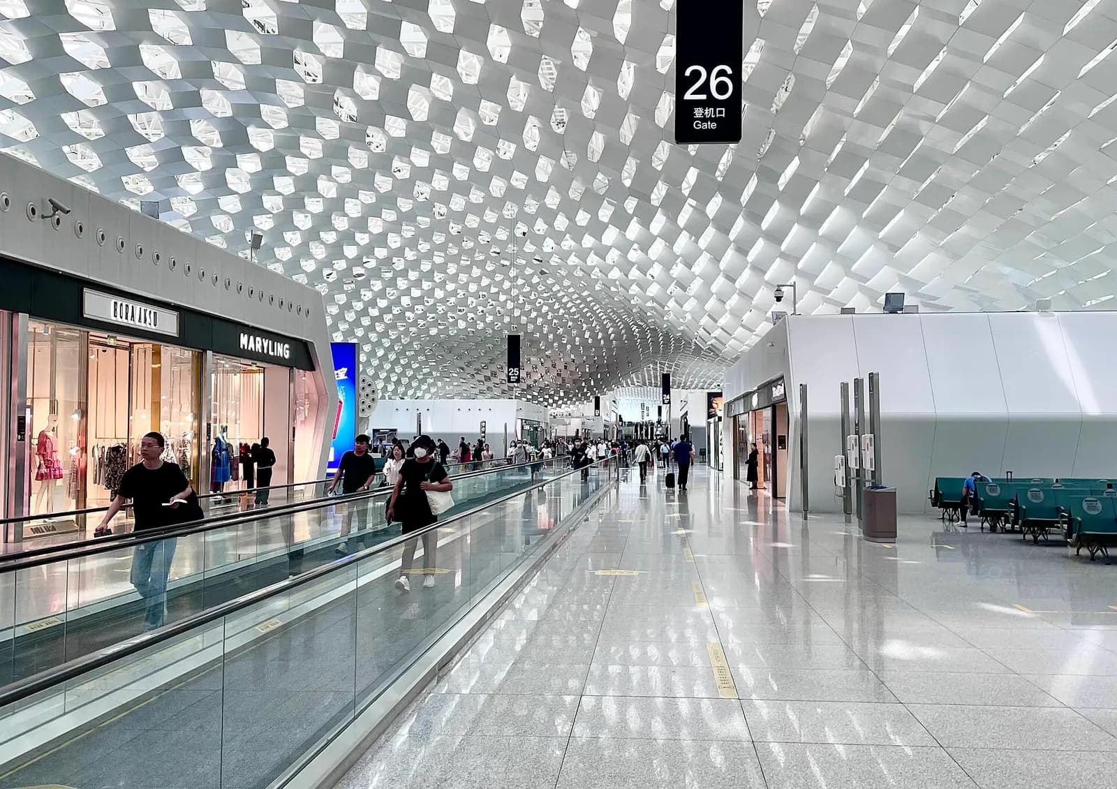 Domestic concourse of Shenzhen Bao'an International Airport