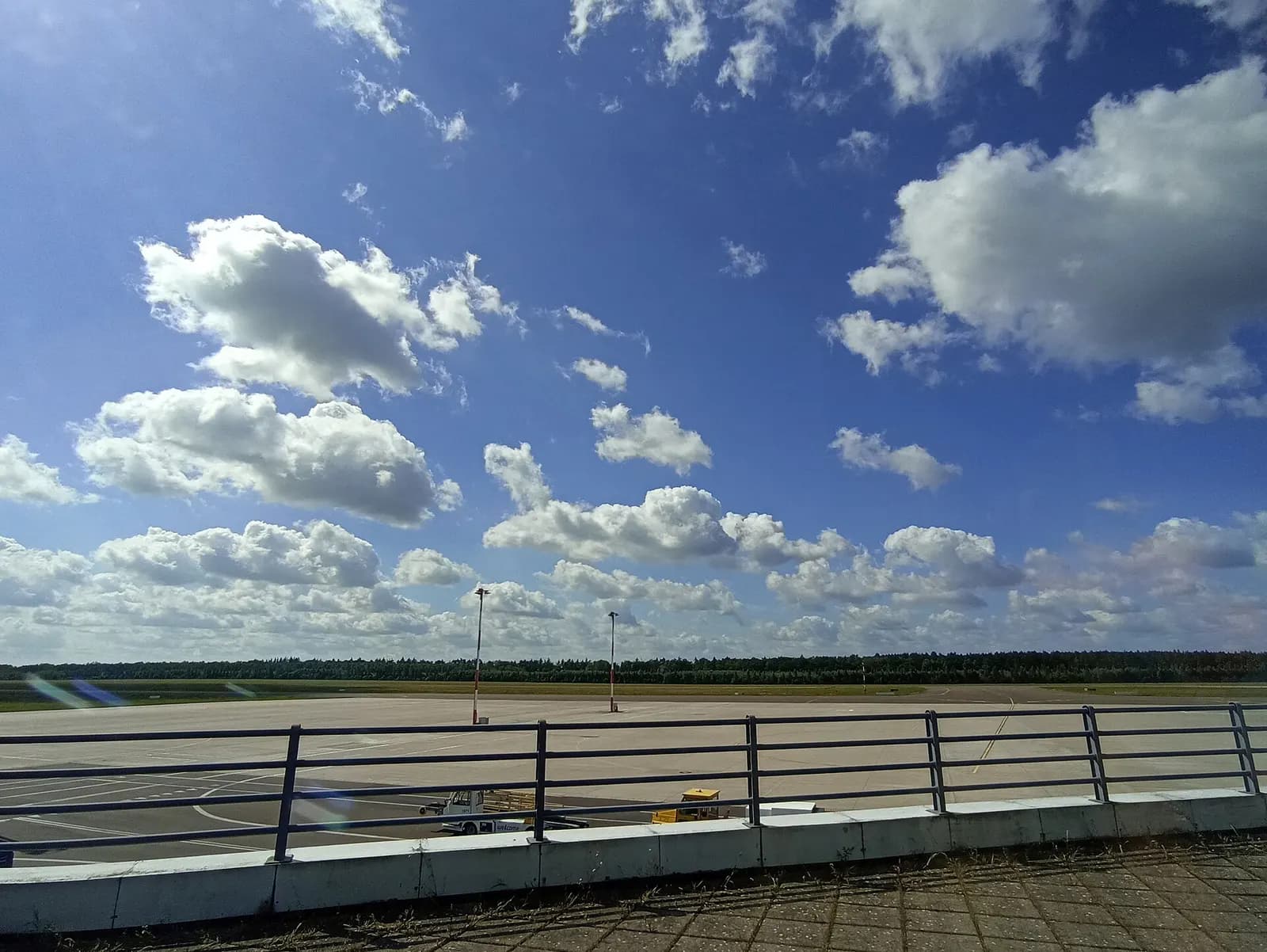 Landside facade of the Szczecin–Goleniów Airport terminal