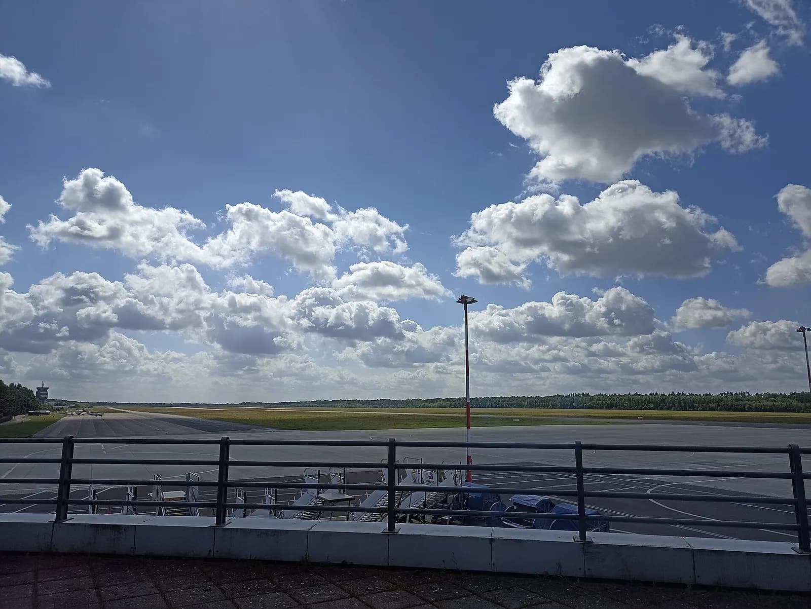 Aircraft apron pavement at Szczecin–Goleniów Airport