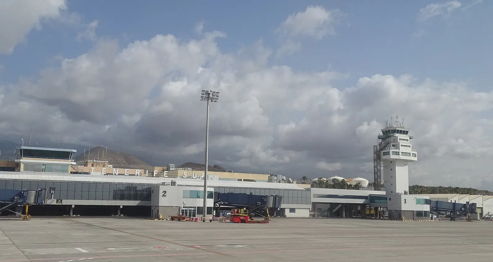 Tenerife South Airport terminal complex seen from outside