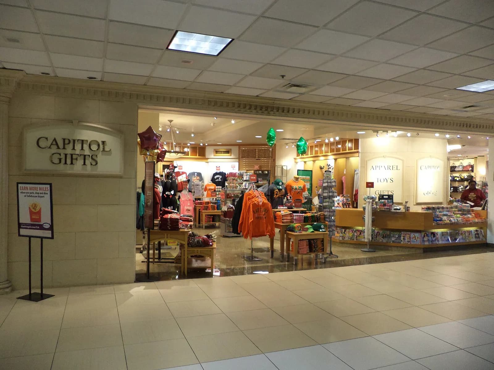 Landside gift shop in the Ivan Munroe Terminal, photographed 26 October 2013.