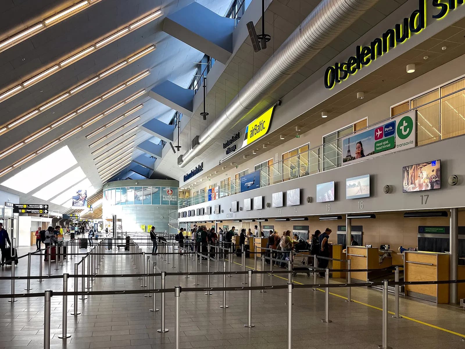 Tallinn Airport terminal exterior in 2024