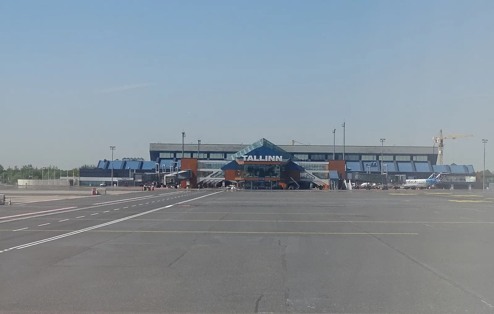 Tallinn Airport terminal exterior facade