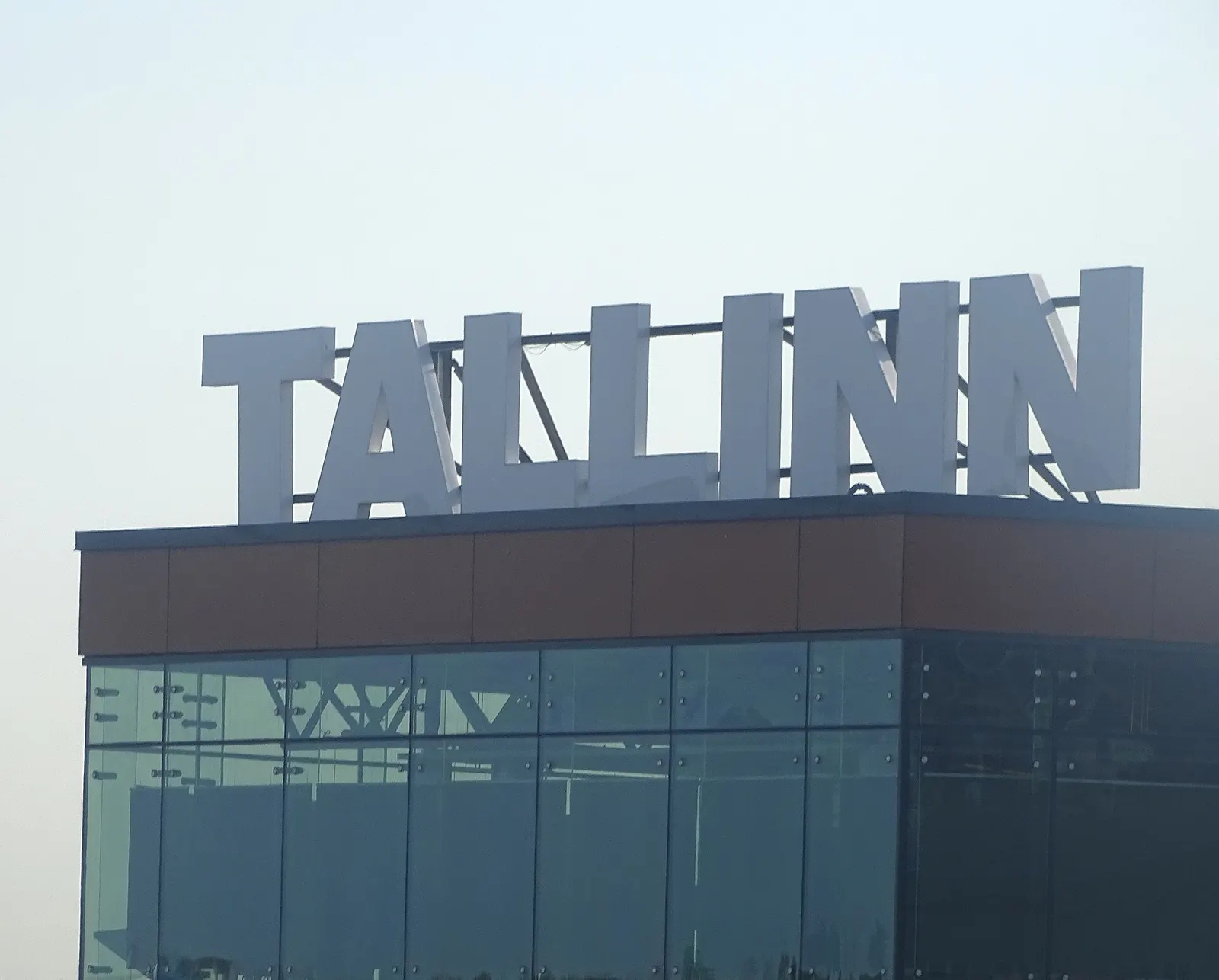 Tallinn Airport terminal building from the landside approach