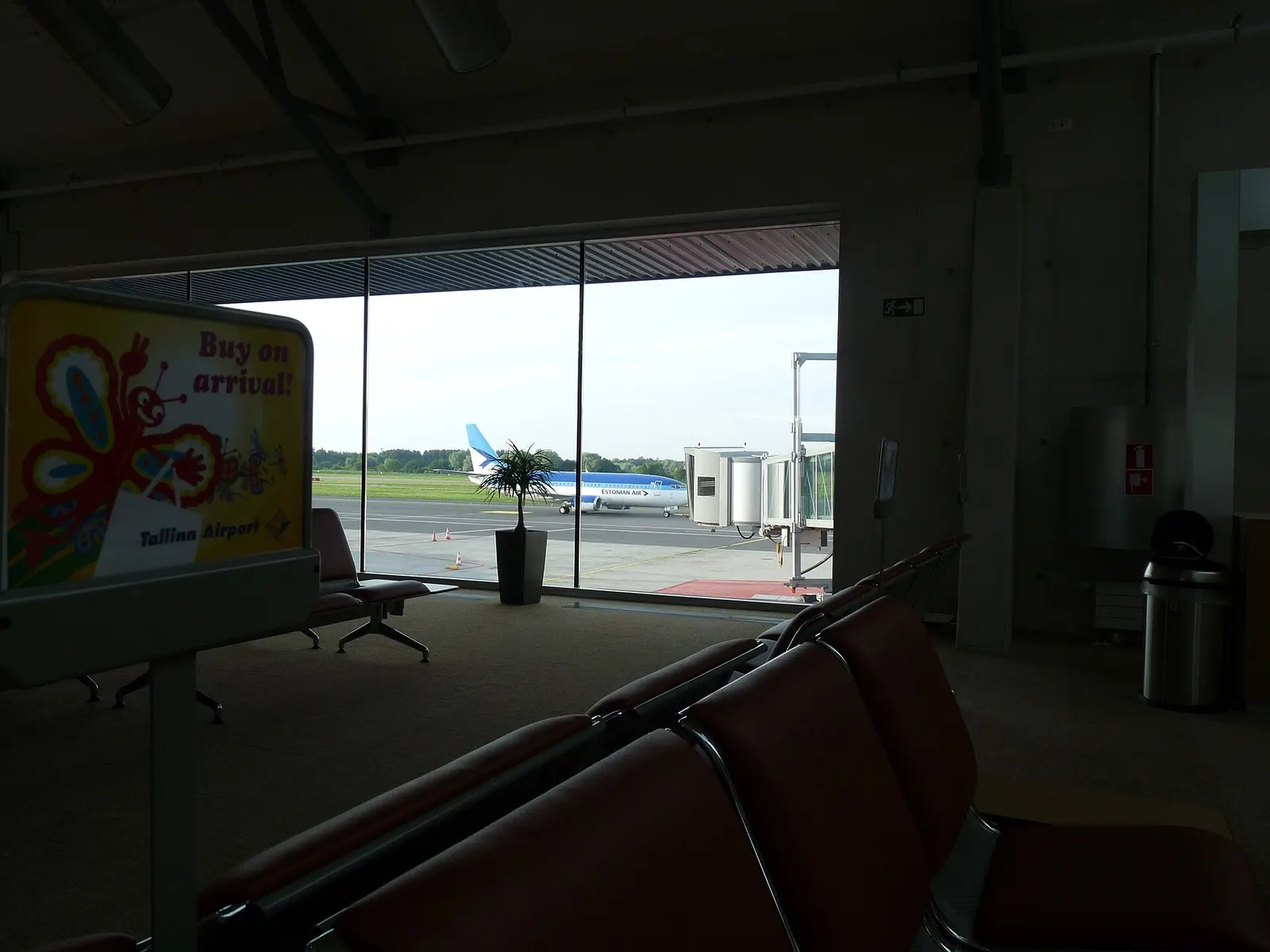 Gate area inside Tallinn Airport