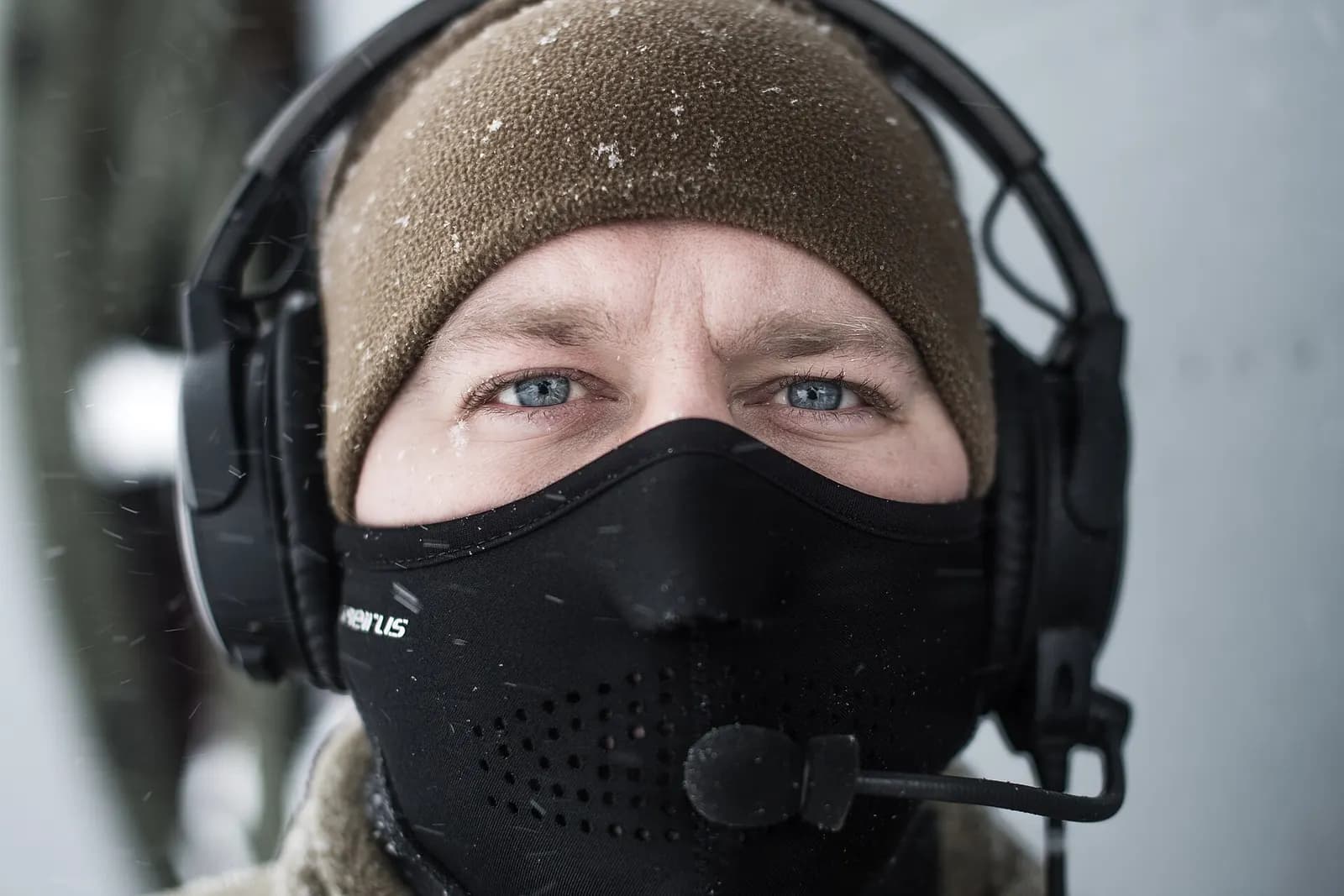 U.S. Air Force Staff Sgt. Mark Waldschmidt, 86th Aircraft Maintenance Squadron flying crew chief, performs pre-flight checks on a C-130J Super Hercules assigned to the 37th Airlift Squadron, Ramstein Air Base, Germany, at Tromsø Airport, Norway, Feb. 29, 2020. Waldschmidt was one of two maintainers 
