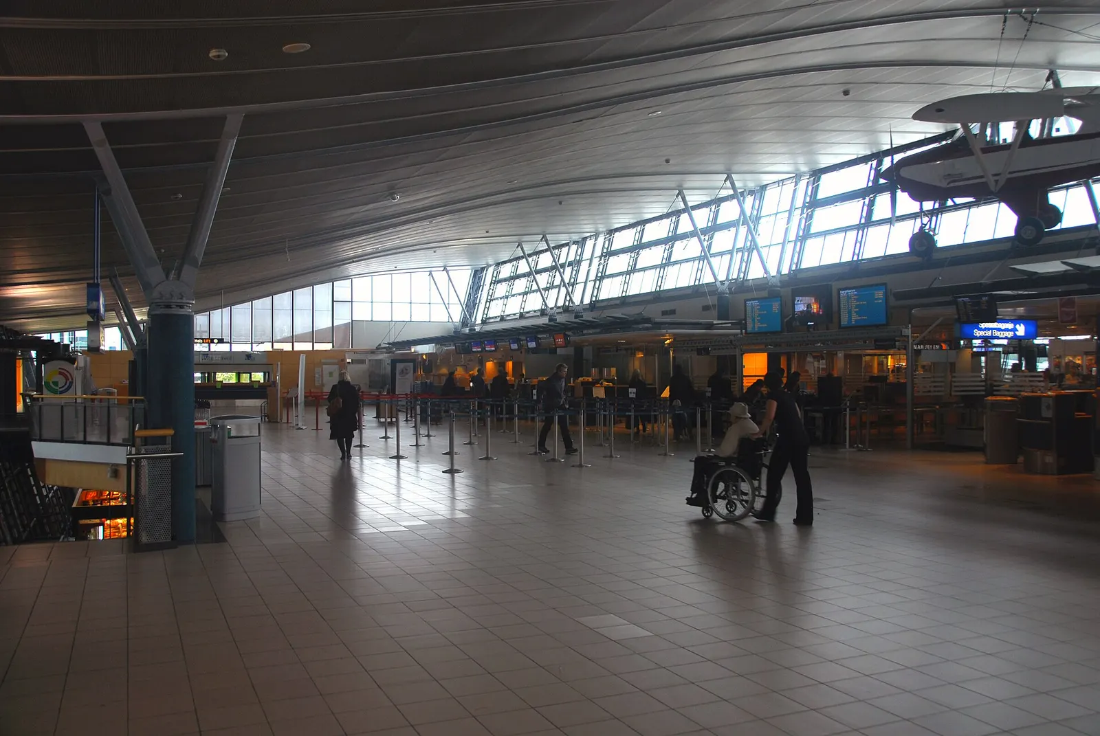 Part of the check-in of Terminal A at Trondheim Airport, Værnes