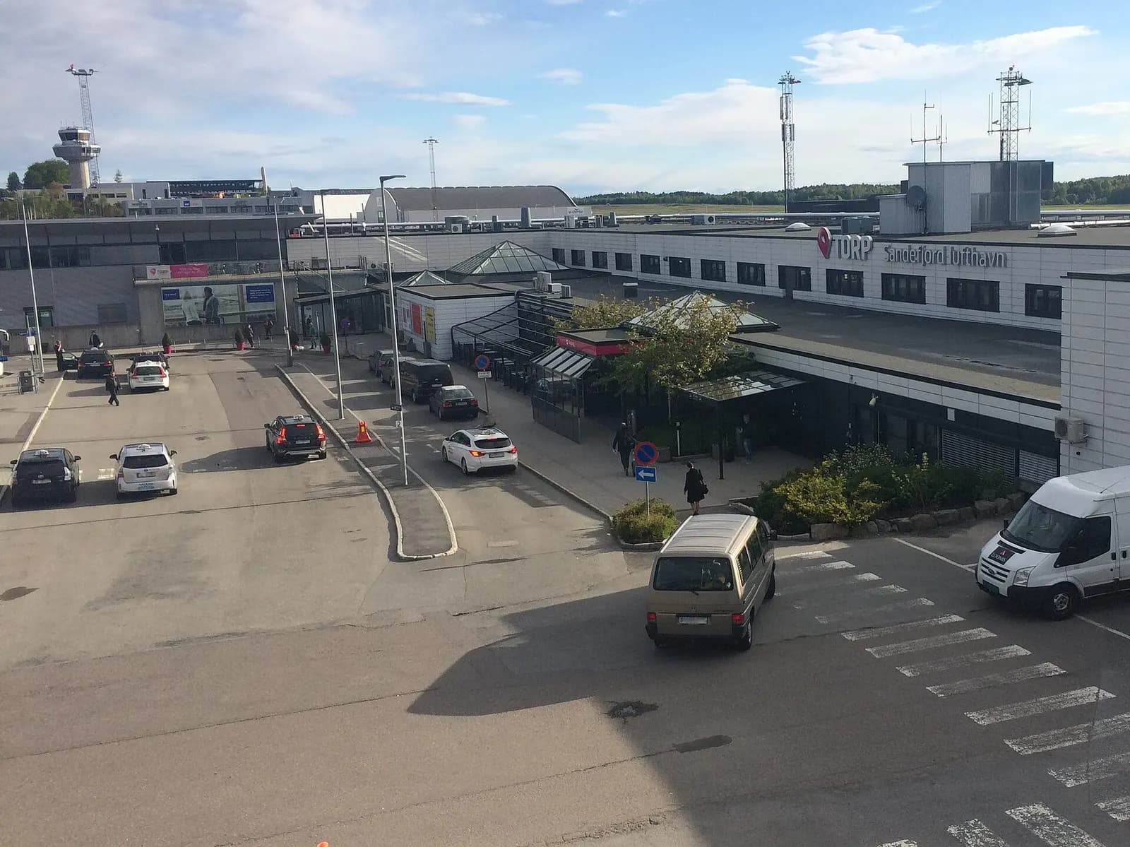 Terminal building at Sandefjord Airport, Torp, Norway May 27th, 2015